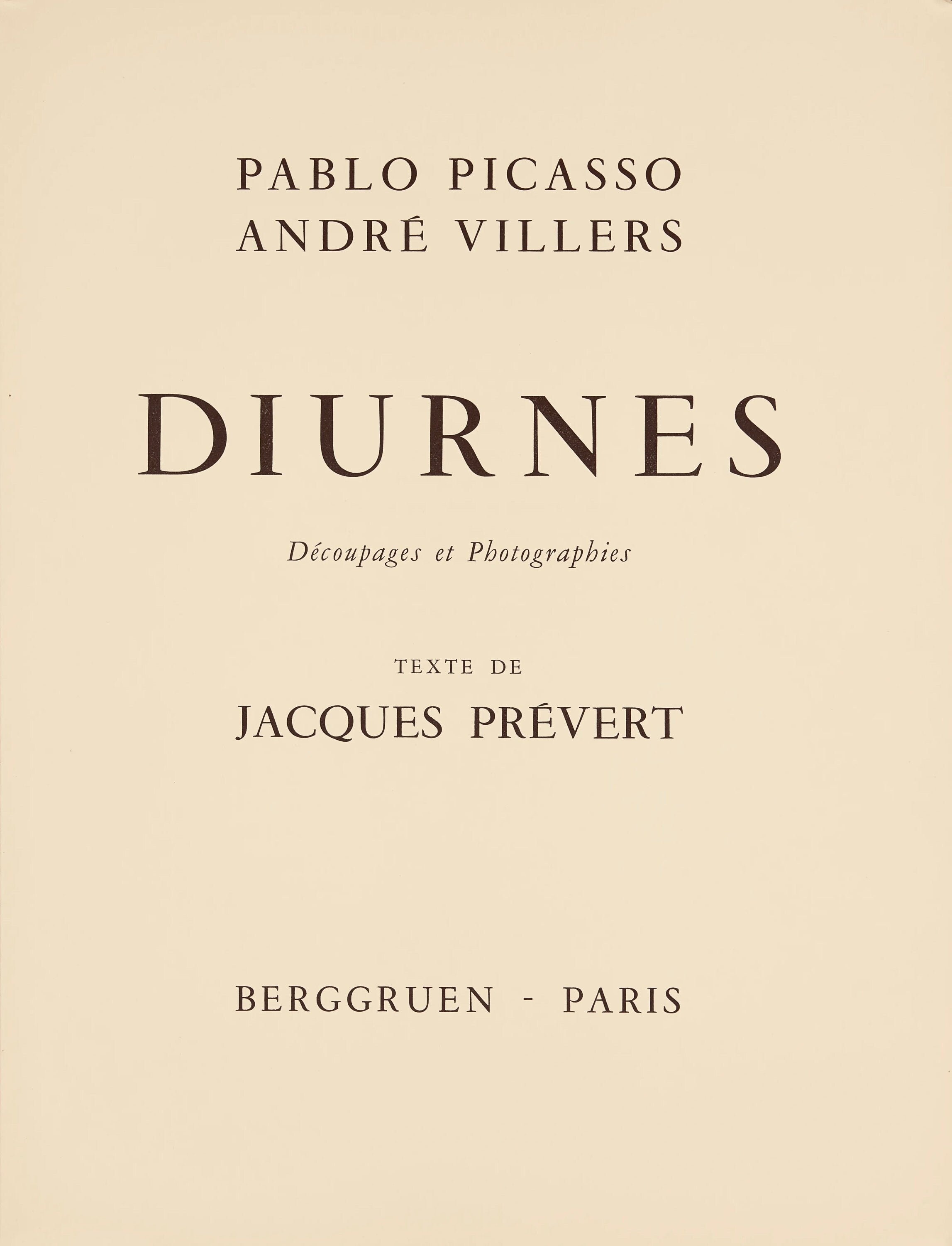 Pablo Picasso, Composition (Bloch 112; Kibbey 1466; Goeppert 115), Diurnes Découpages et Photographies, Limited Edition Phototype