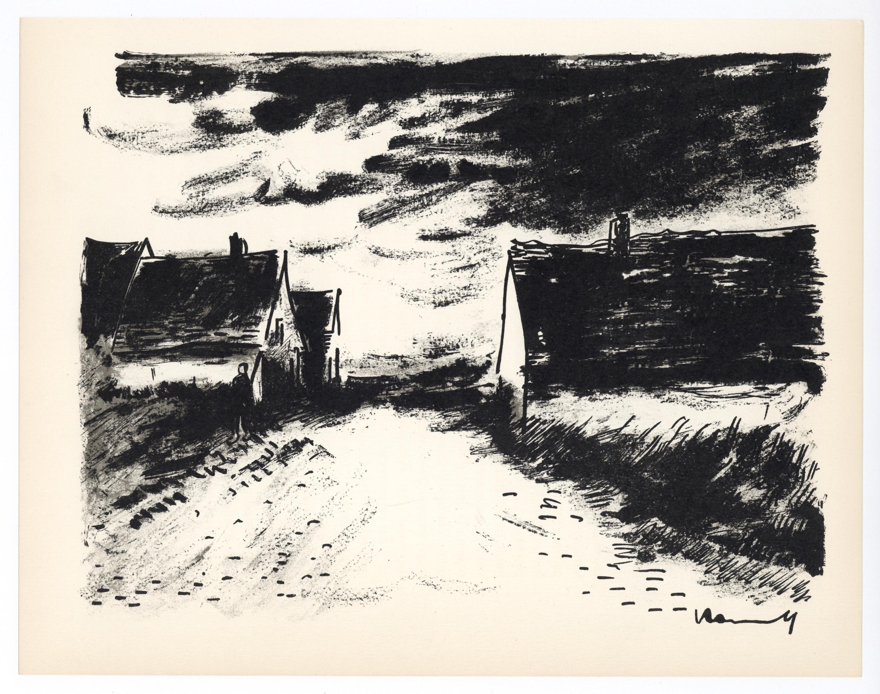 Maurice de Vlaminck, Maisons dans la Beauce, Limited Edition Lithograph