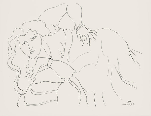 Henri Matisse, Série D, var. 2 (Duthuit 9), Henri Matisse, Dessins, Thèmes et variations, Limited Edition Lithograph