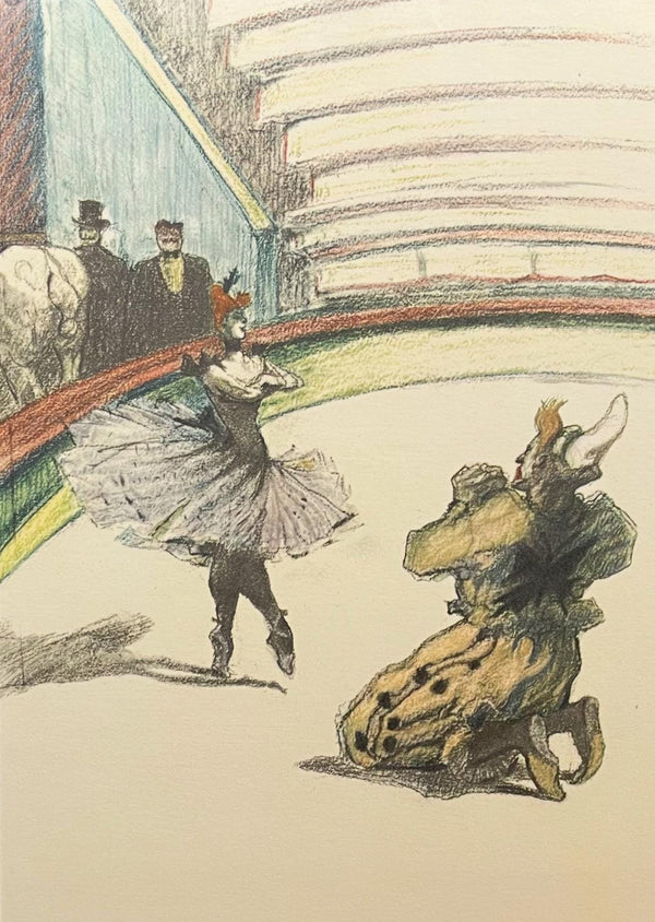 Henri de Toulouse-Lautrec, Curtain Call, Henri de Toulouse-Lautrec, At the Circus, Limited Edition Lithograph