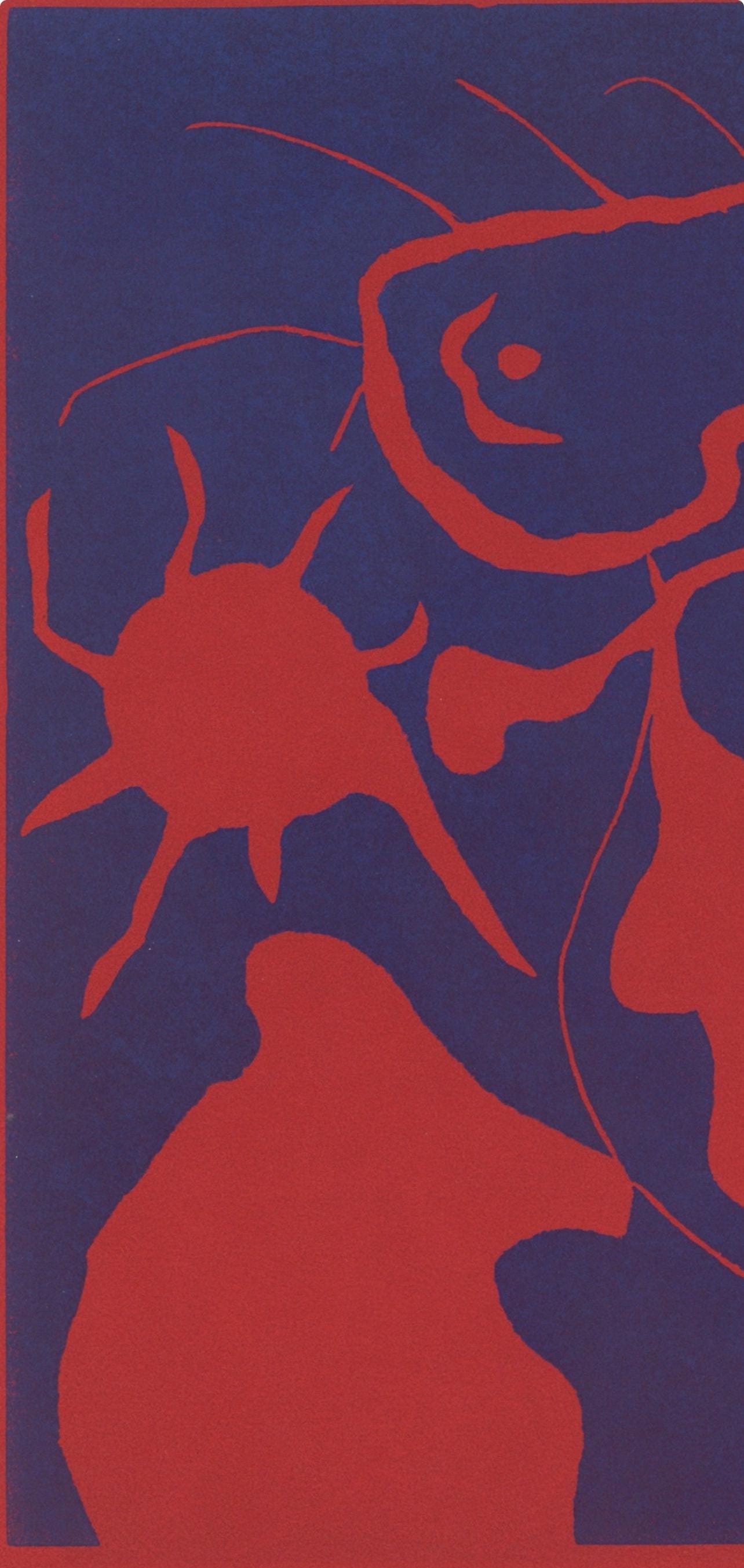 Joan Miró, Composition (Cramer 6; Dupin 40; Mourlot 1967), XXe siècle, Limited Edition Linocut