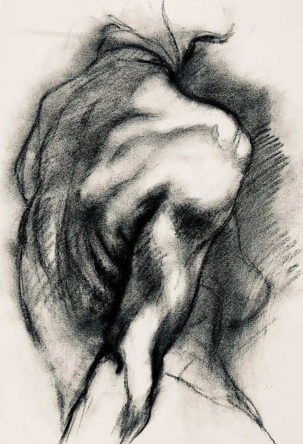 Ian Hornak, Renaissance Female Nude Figure Study, 1963, Original Drawing