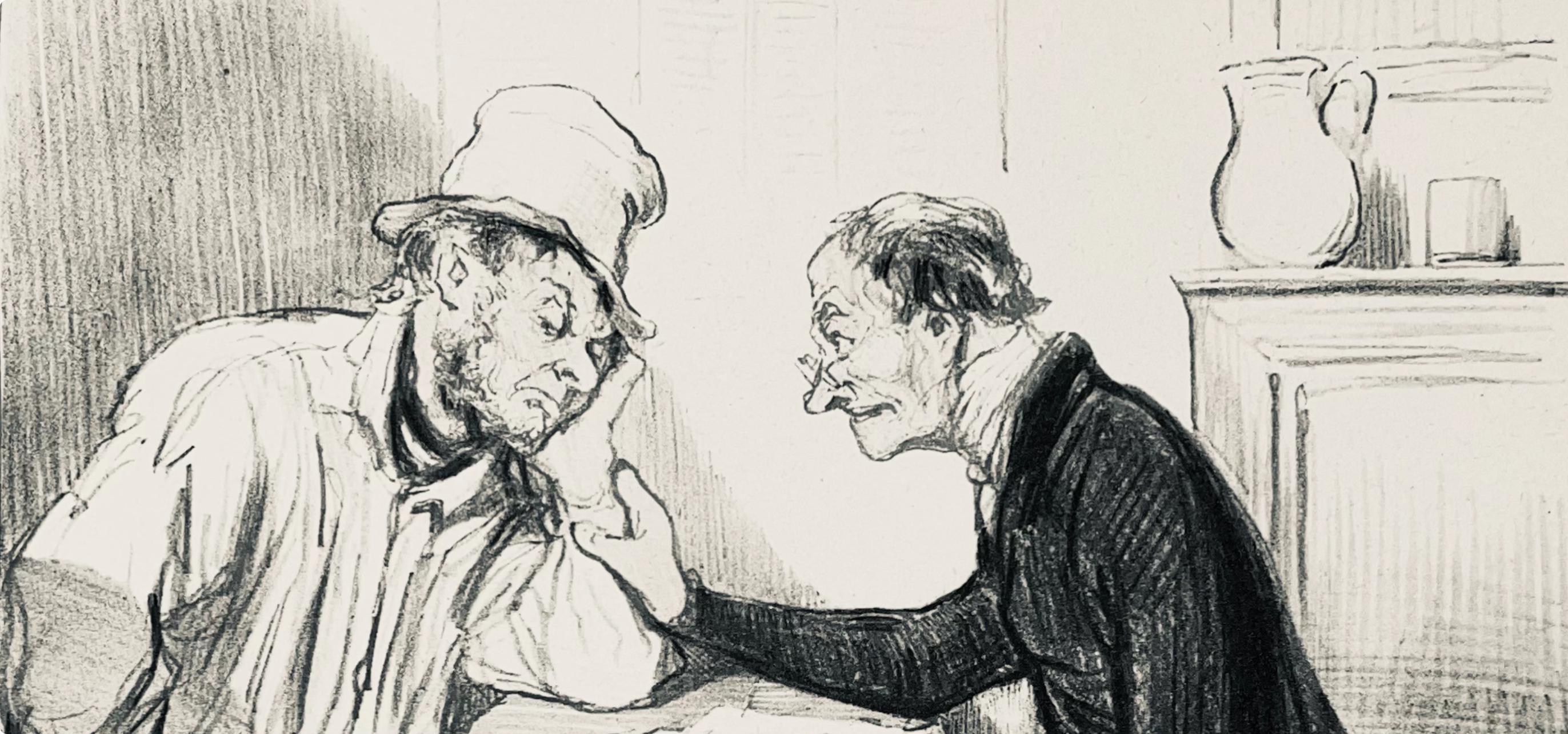 Honoré Daumier, Composition, Honoré Daumier, Law and Justice, Limited Edition Lithograph