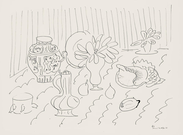 Henri Matisse, Série G, var. 1 (Duthuit 9), Henri Matisse, Dessins, Thèmes et variations, Limited Edition Lithograph