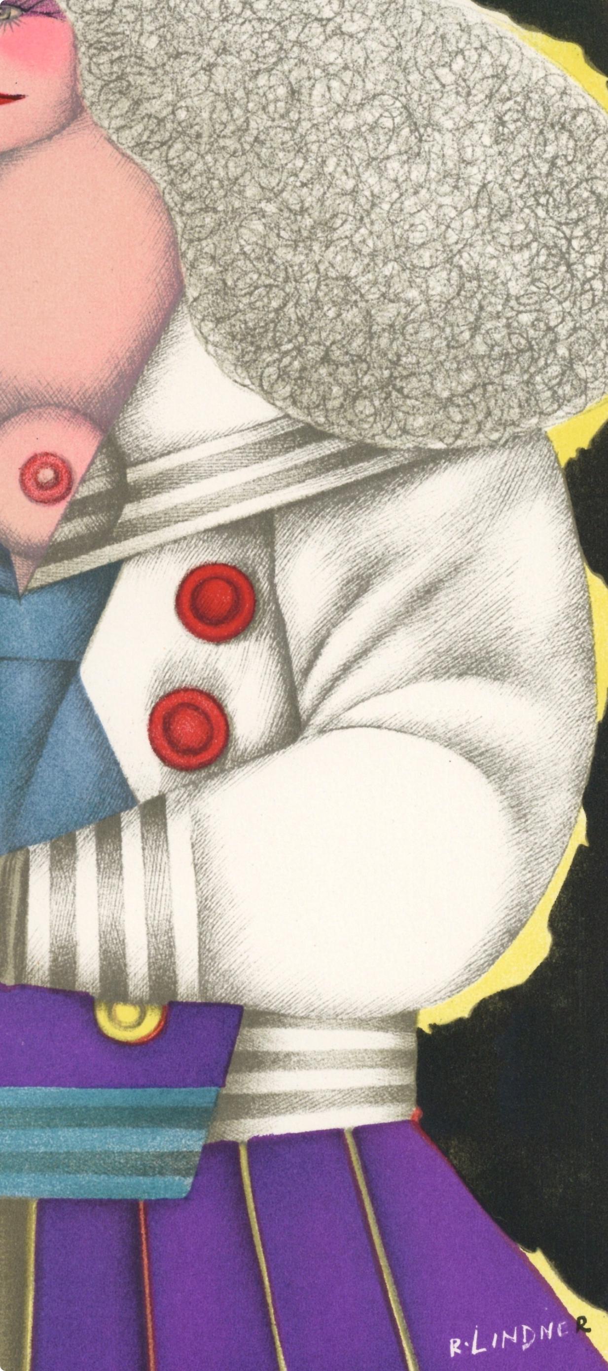 Richard Lindner, Composition, XXe siècle, Limited Edition Lithograph