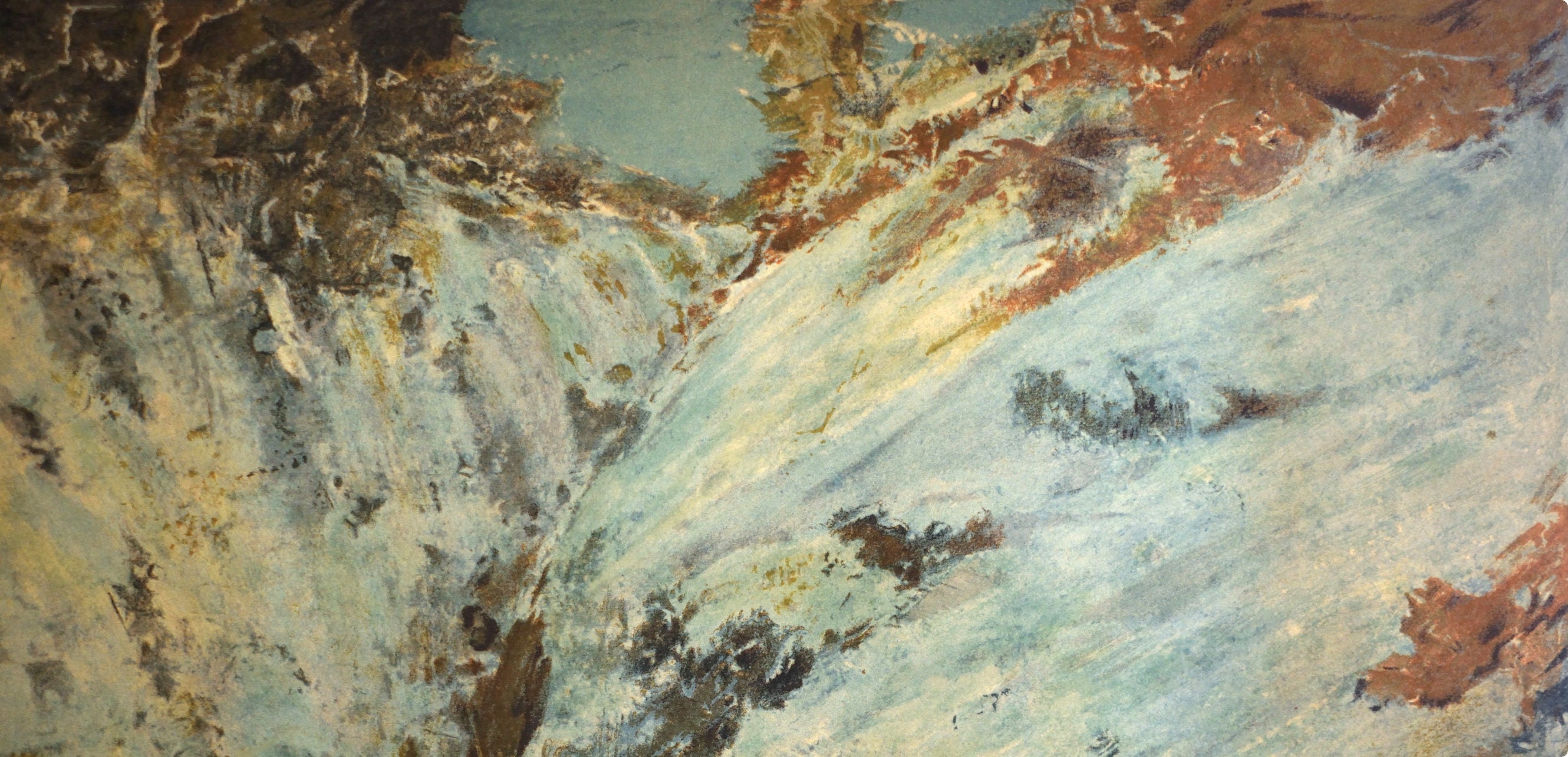 Gustave Courbet, Paysage de neige dans le jura, avec chevreuil, Les Réalistes Lyriques, Collection Pierre Lévy, Limited Edition Lithograph