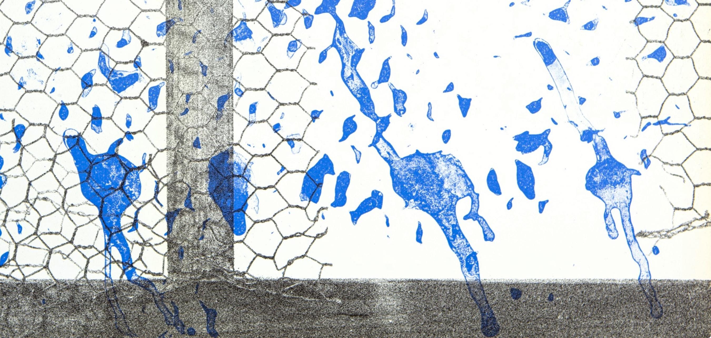 Paul Rebeyrolle, Composition, Derrière le miroir, Limited Edition Lithograph