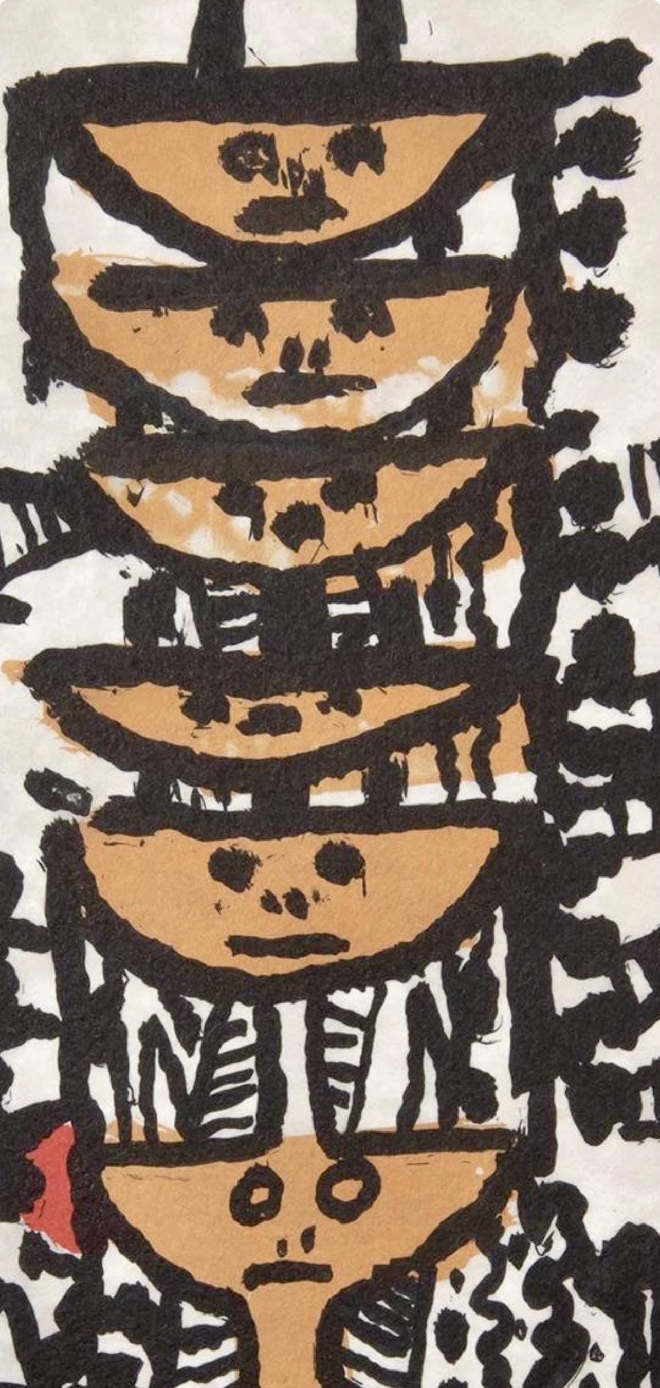 Wifredo Lam 林飛龍, Composition, Ediciones Polígrafa, Redfern Gallery, Limited Edition Lithograph