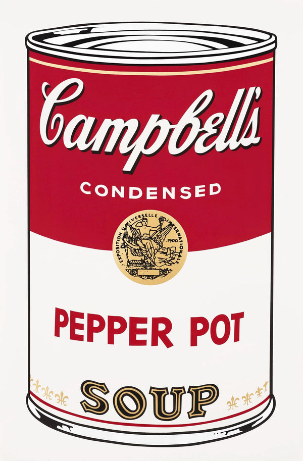 Andy Warhol, Campbell’s Soup, Pepper Pot, Official Edition, Sunday B. Morning, Silkscreen