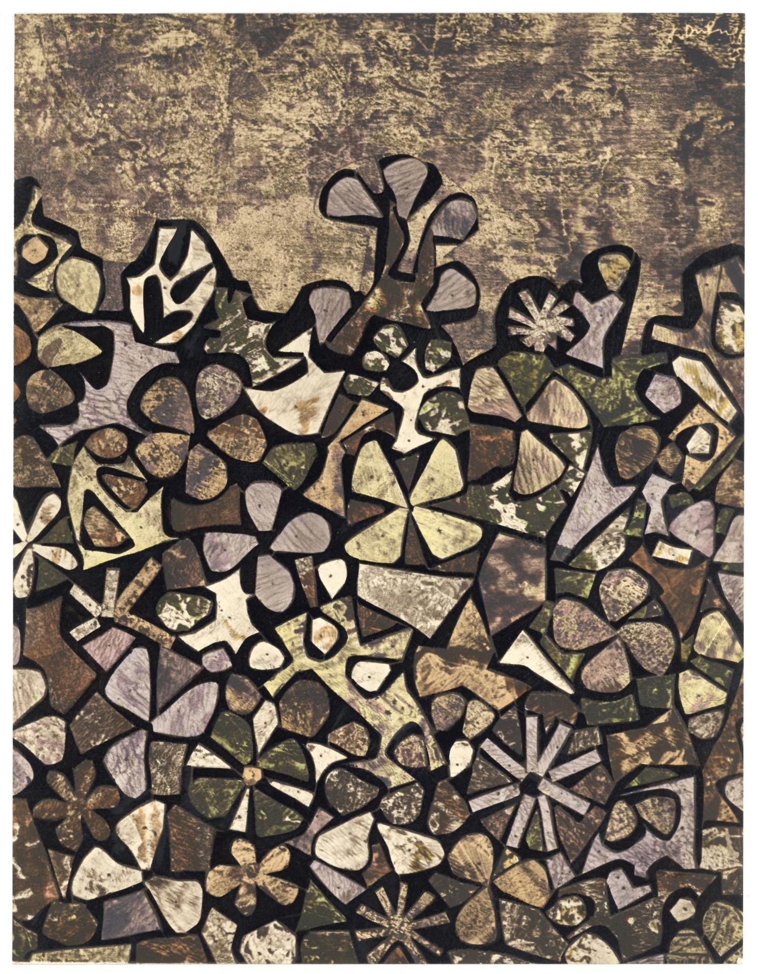 Jean Dubuffet, Jardin de quitte vite, XXe siècle, Limited Edition Lithograph