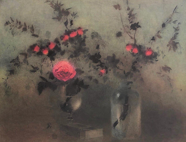 Kaiko Moti, Roses, Original Edition Offset Lithograph