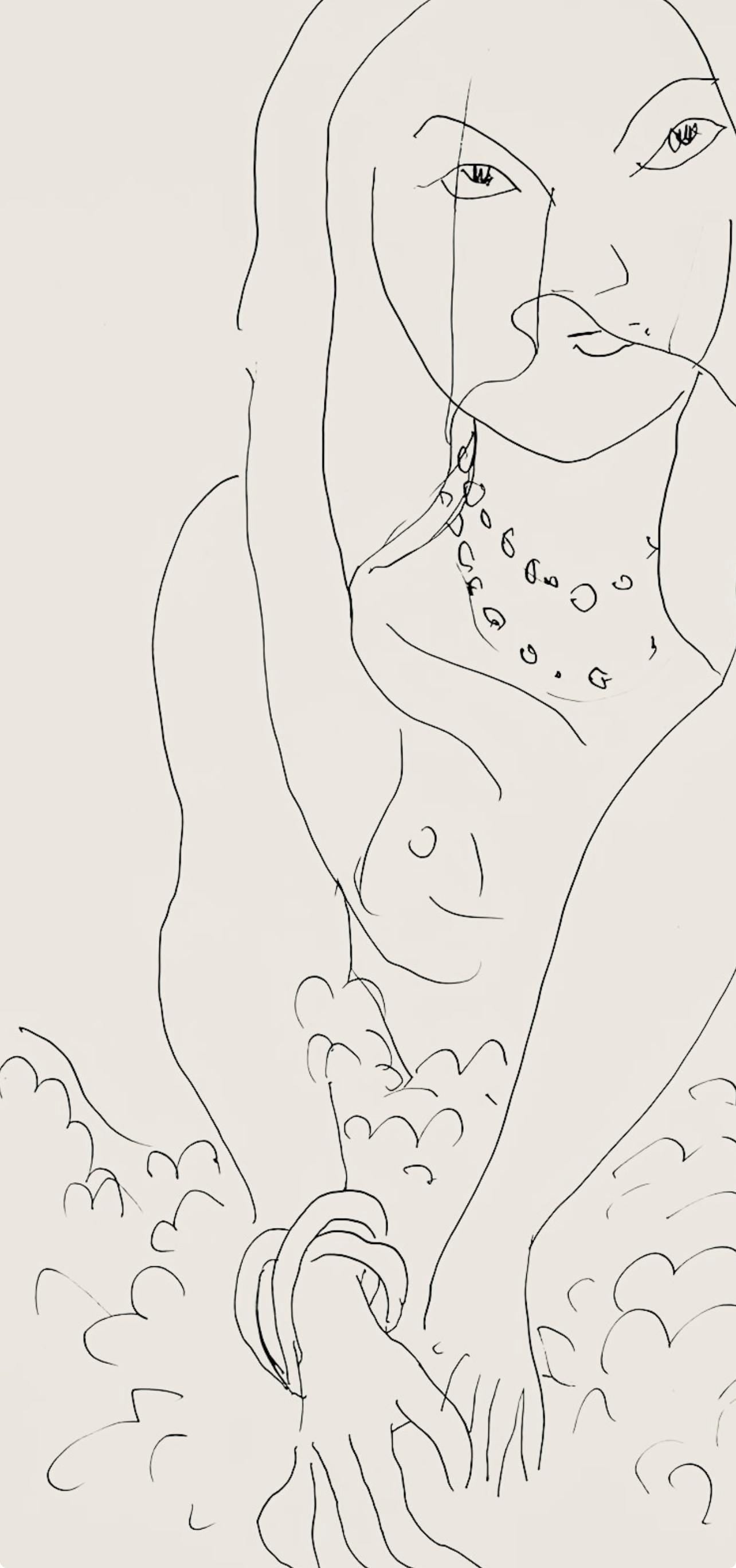 Henri Matisse, Série N, var. 3 (Duthuit 9), Henri Matisse, Dessins, Thèmes et variations, Limited Edition Lithograph