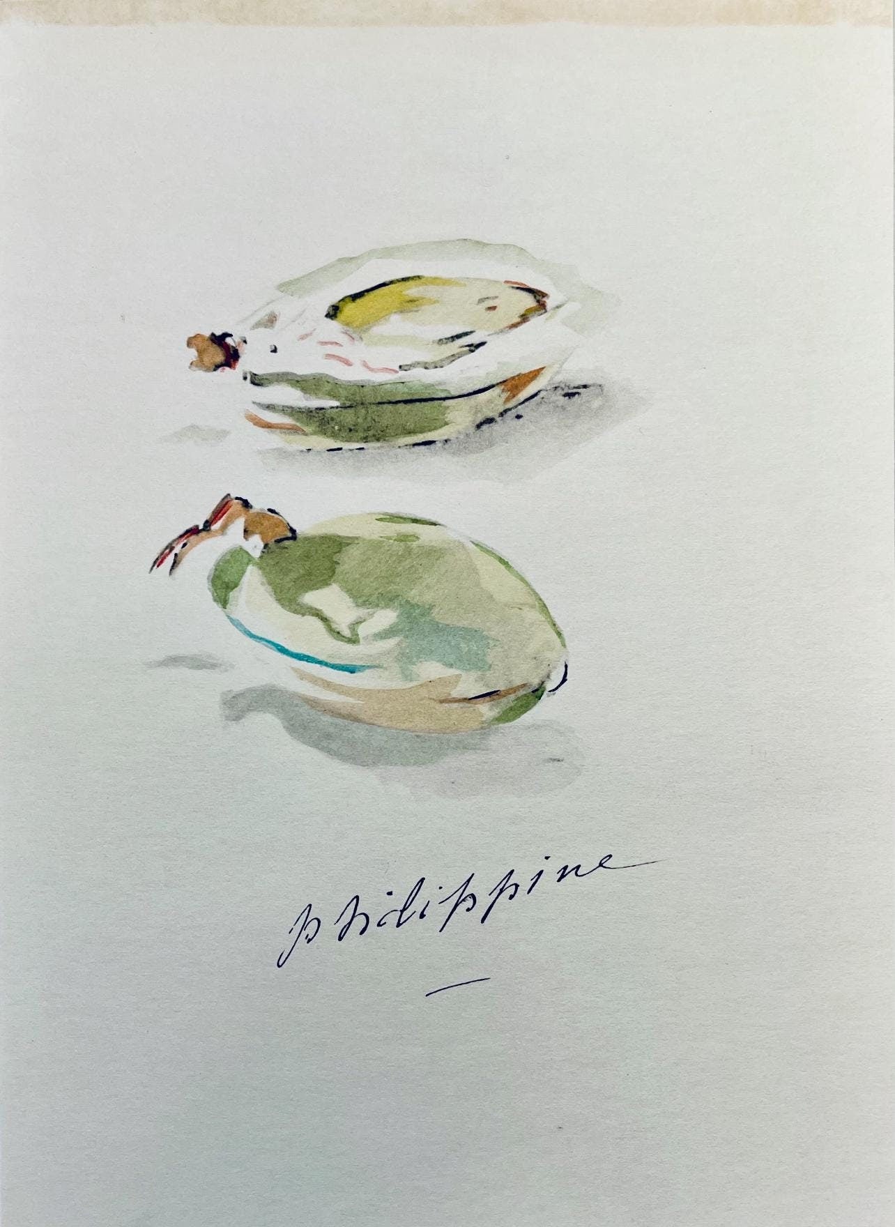 Édouard Manet, Composition, Édouard Manet, Letters with Aquarelles, Limited Edition Lithograph