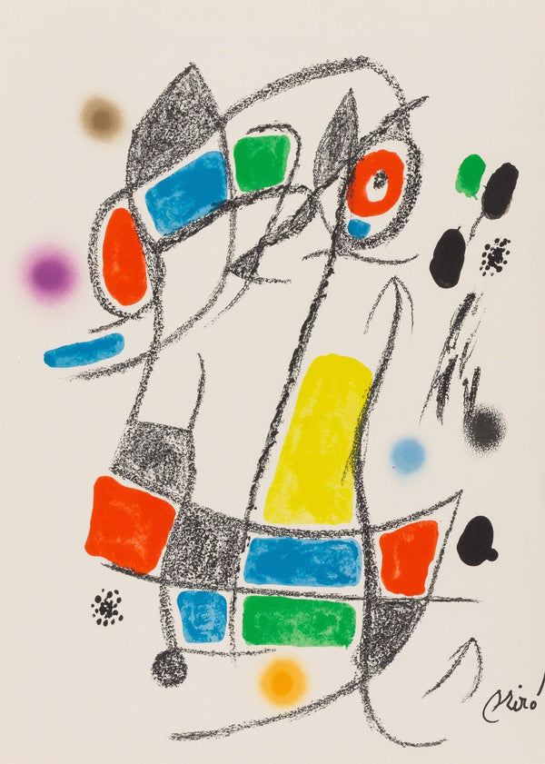 Joan Miró, Composition (Mourlot, 1051-1072), Maravillas con Variaciones acrósticas en el Jardín de Miró, Limited Edition Lithograph