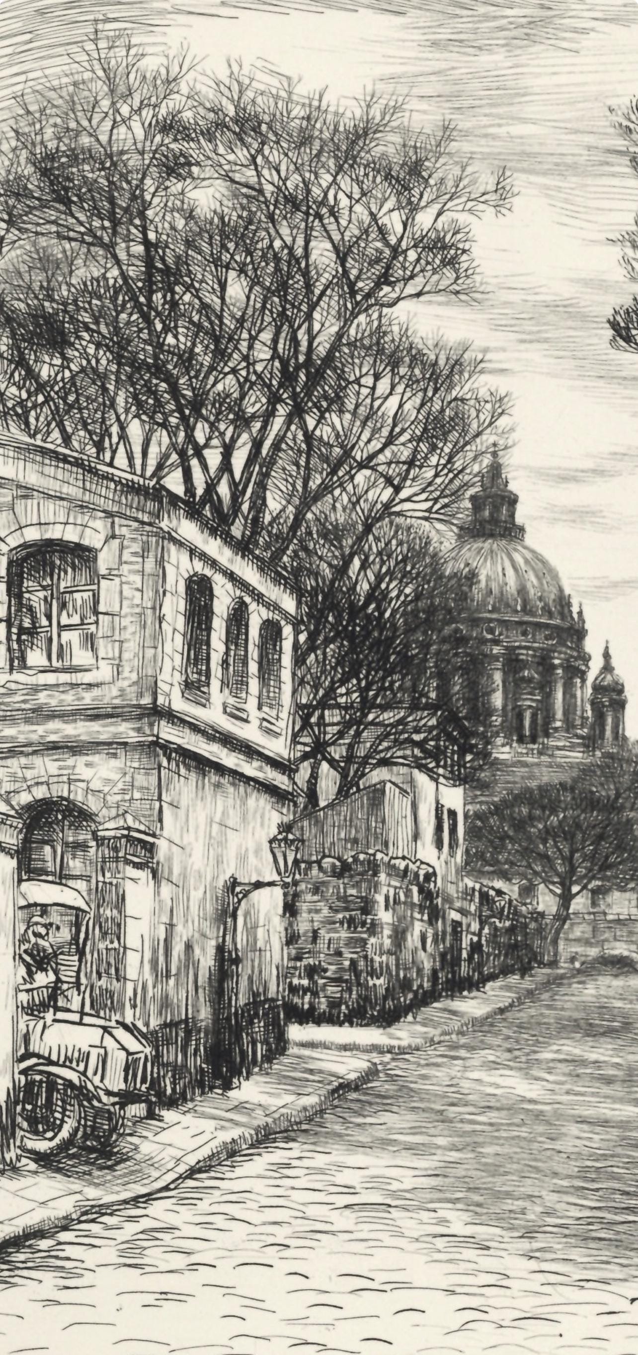 Jean Frélaut, De la Sante aux Gobelins, A La gloire à Paris, Limited Edition Etching