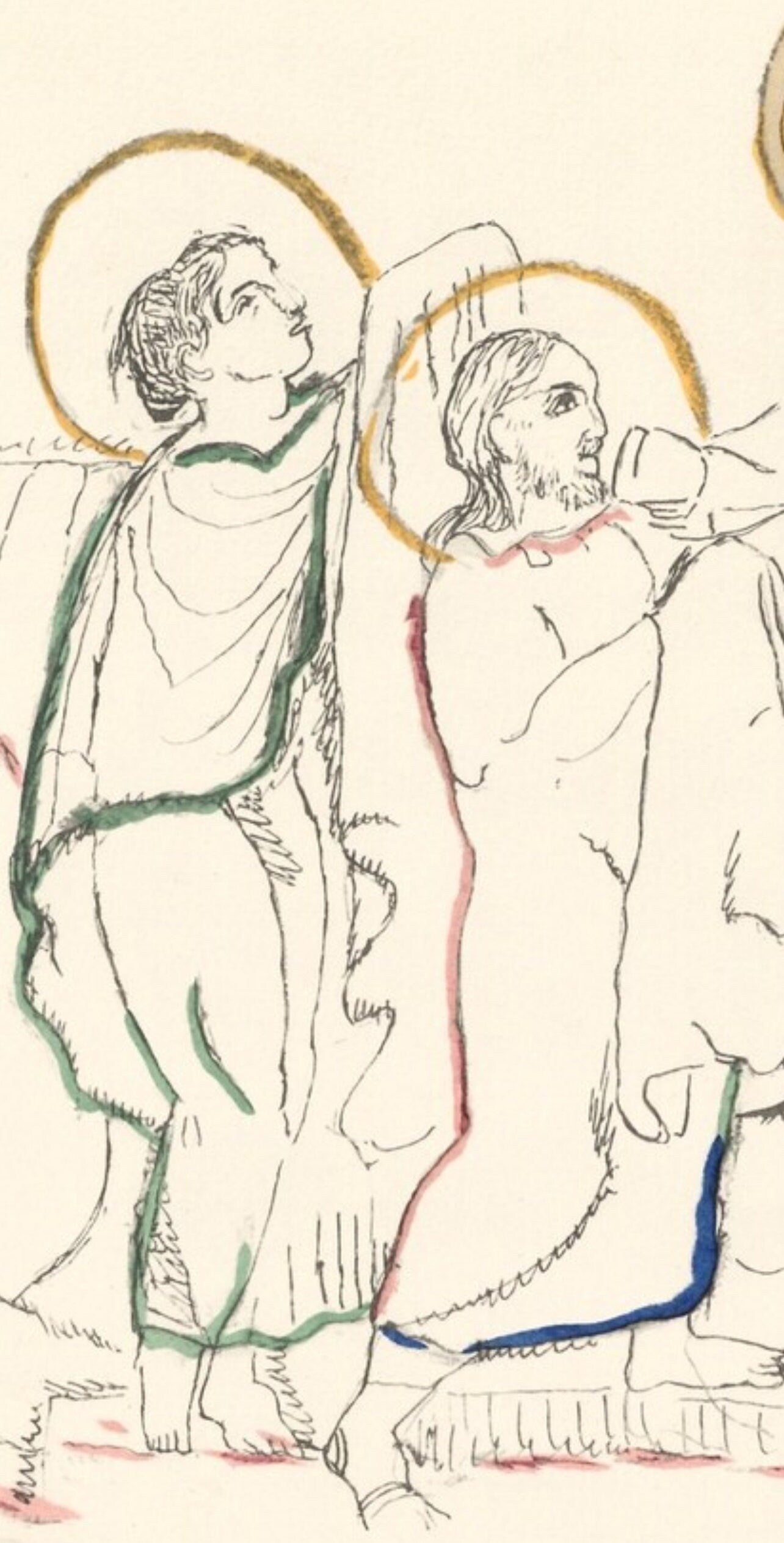 Max Jacob, Le vin de la Cène, Vins, Fleurs et Flammes, Limited Edition Lithograph