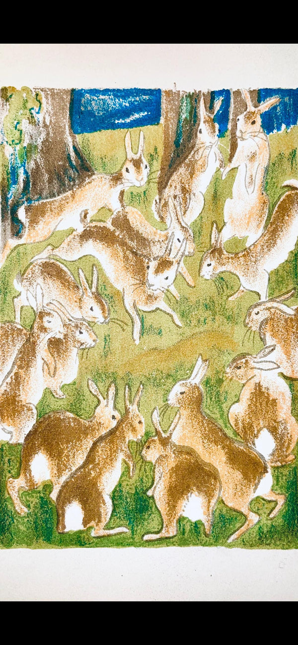 Maurice Mourlot, Composition, de Goupil a Margot, Histoires De Bêtes, Limited Edition Lithograph