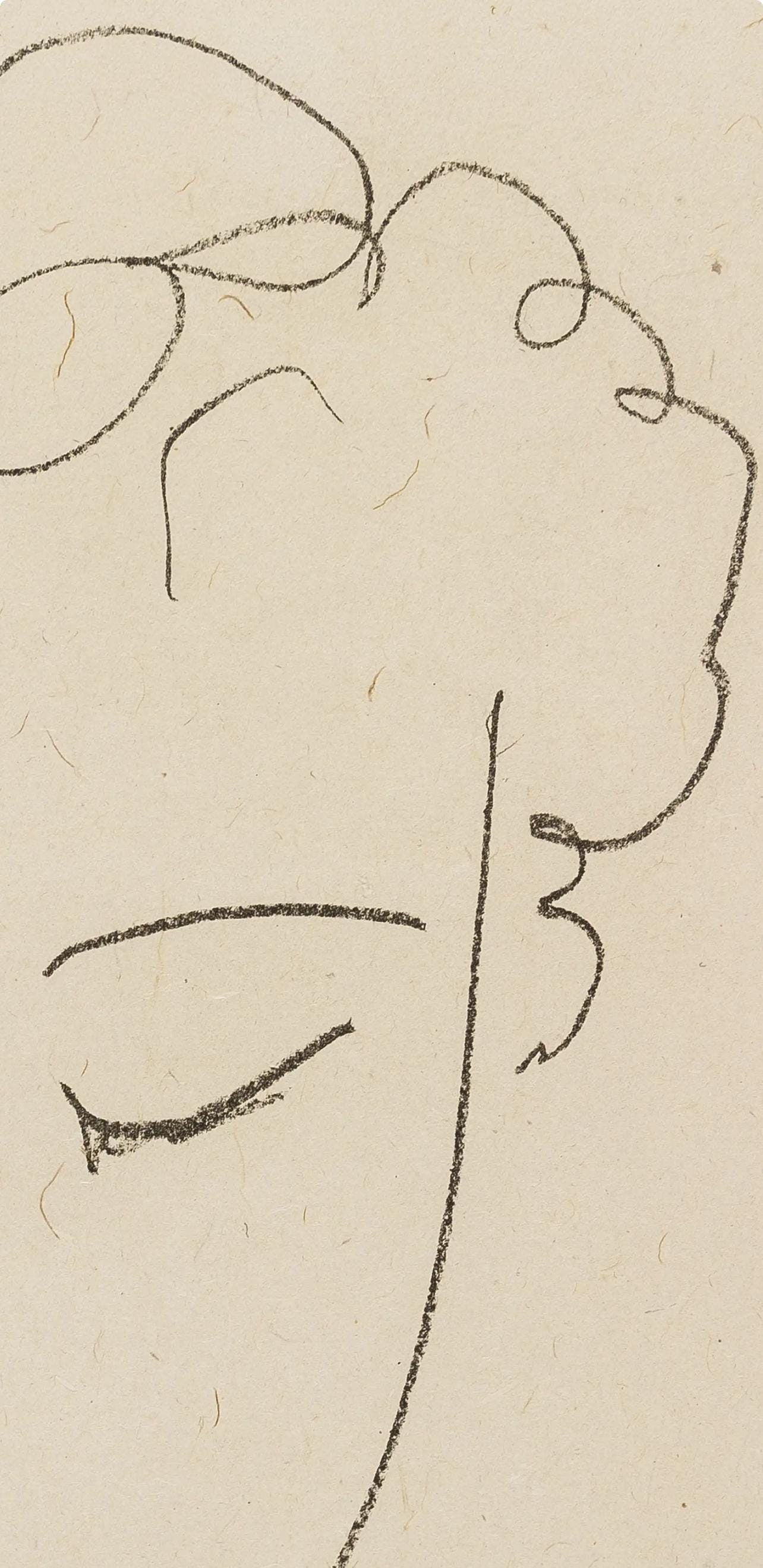 Henri Matisse, Tête de Femme (Duthuit 23), Pierres Levees, Poèmes, Limited Edition Lithograph