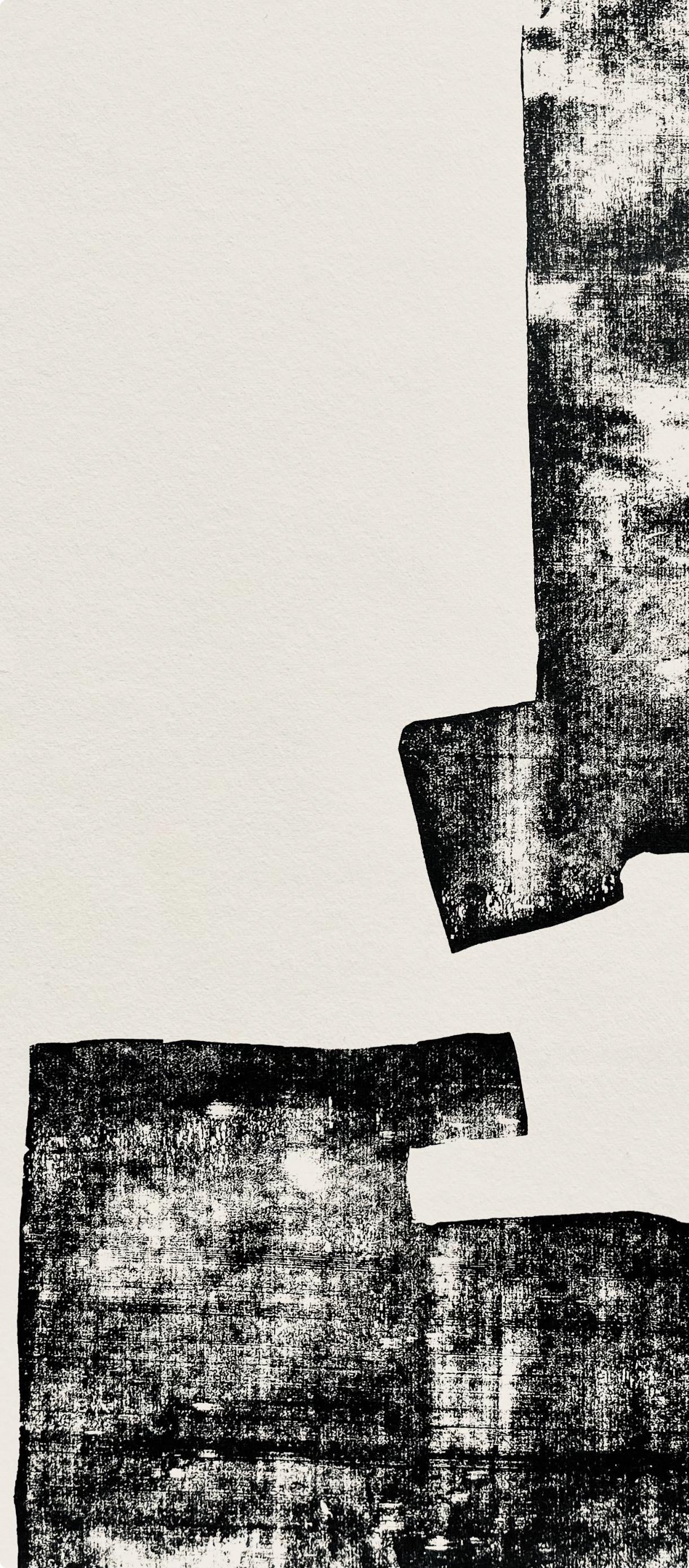Eduardo Chillida, Composition, Derrière le miroir, Limited Edition Woodcut