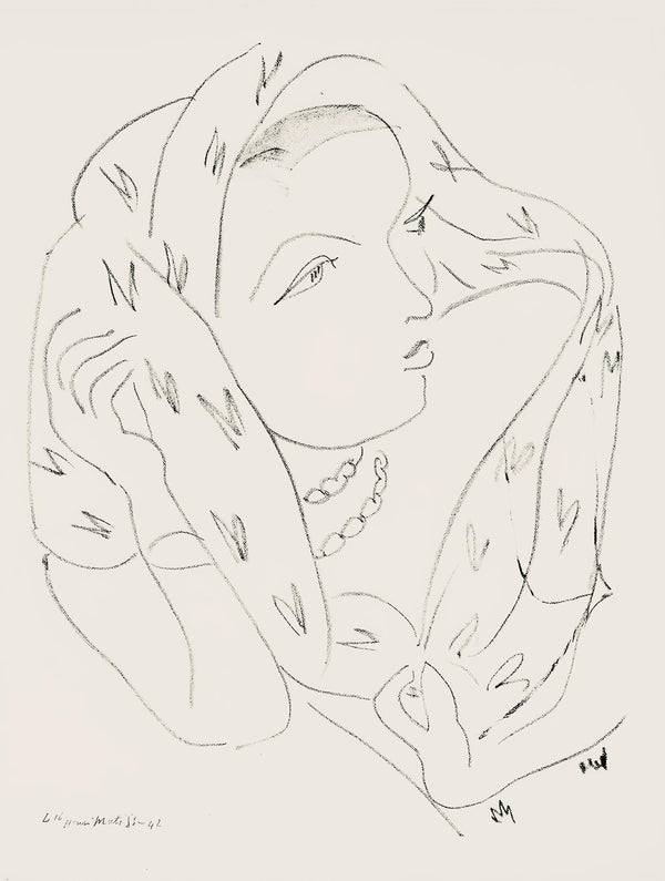 Henri Matisse, Série L, var. 16 (Duthuit 9), Henri Matisse, Dessins, Thèmes et variations, Limited Edition Lithograph