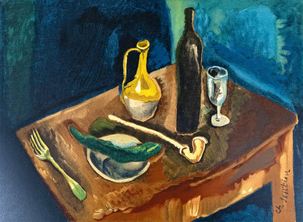 Chaïm Soutine, Nature morte à la pipe, Soutine, Collection Pierre Lévy, Limited Edition Lithograph