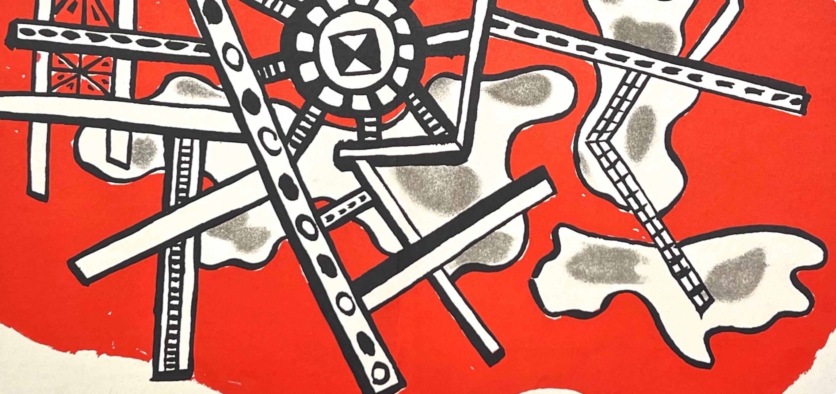 Fernand Léger, Composition, Derrière le miroir, Limited Edition Lithograph