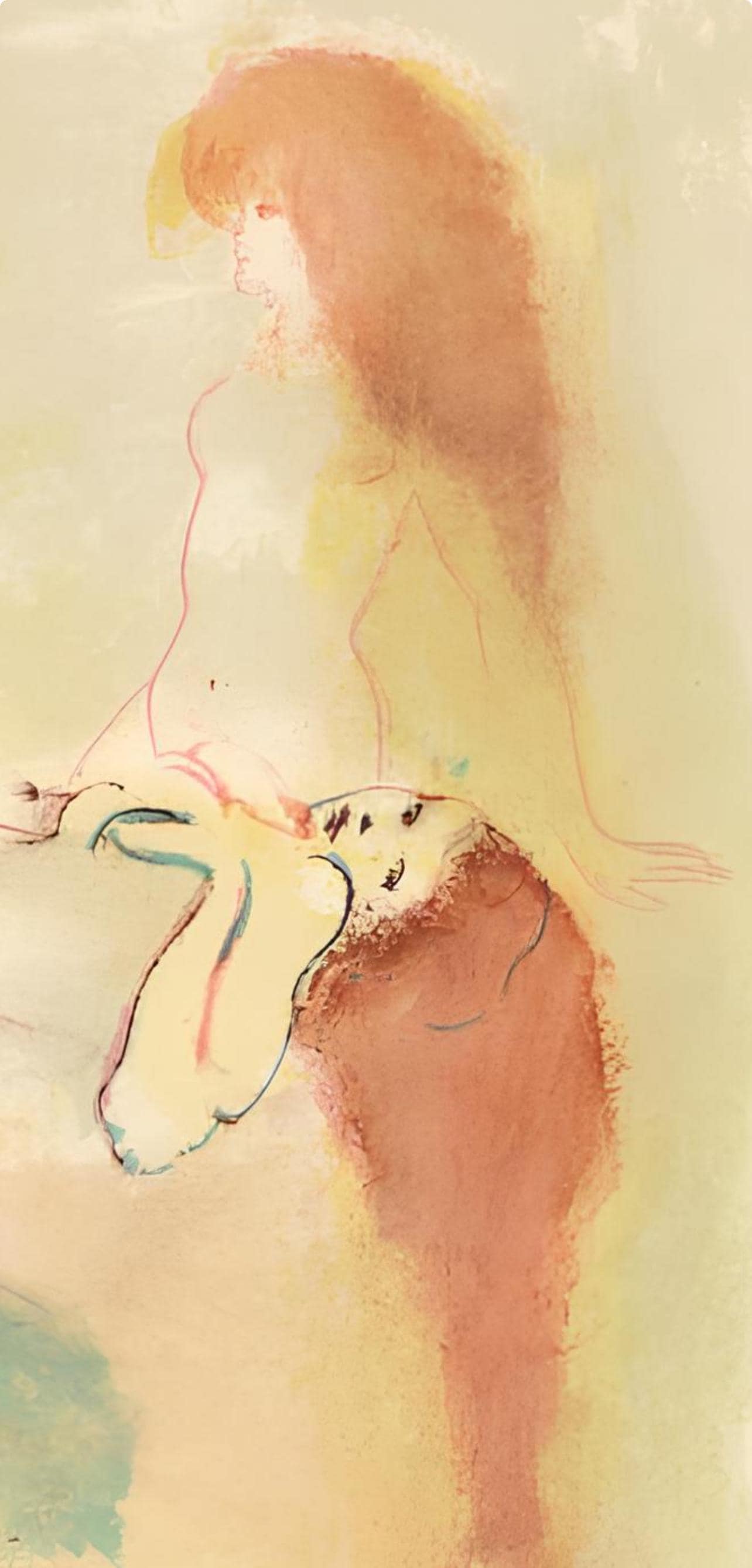 Léonor Fini, Composition, Parallèlement, Limited Edition Lithograph
