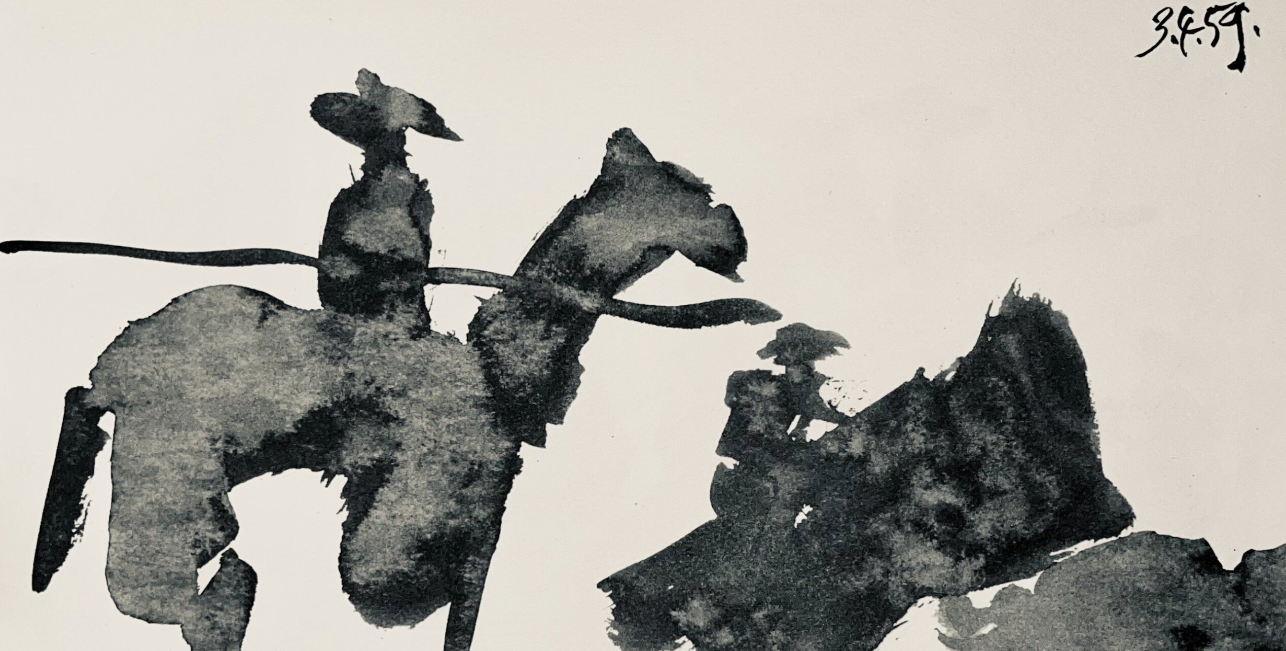 Pablo Picasso, Composition (Bloch 1276; Czwiklitzer 23), Toros y Toreros, Limited Edition Lithograph