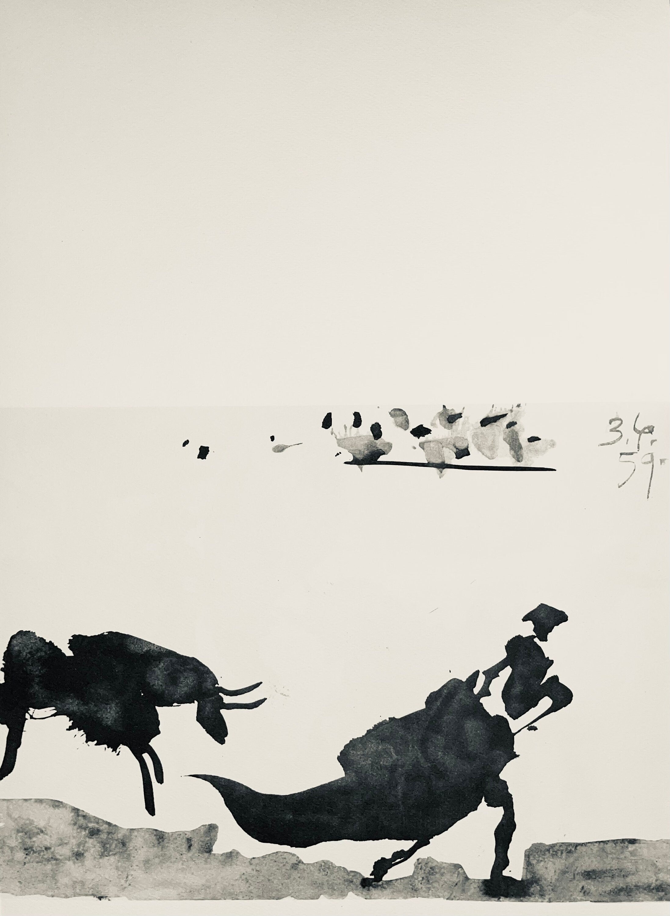 Pablo Picasso, Composition (Bloch 1276; Czwiklitzer 23), Toros y Toreros, Limited Edition Lithograph