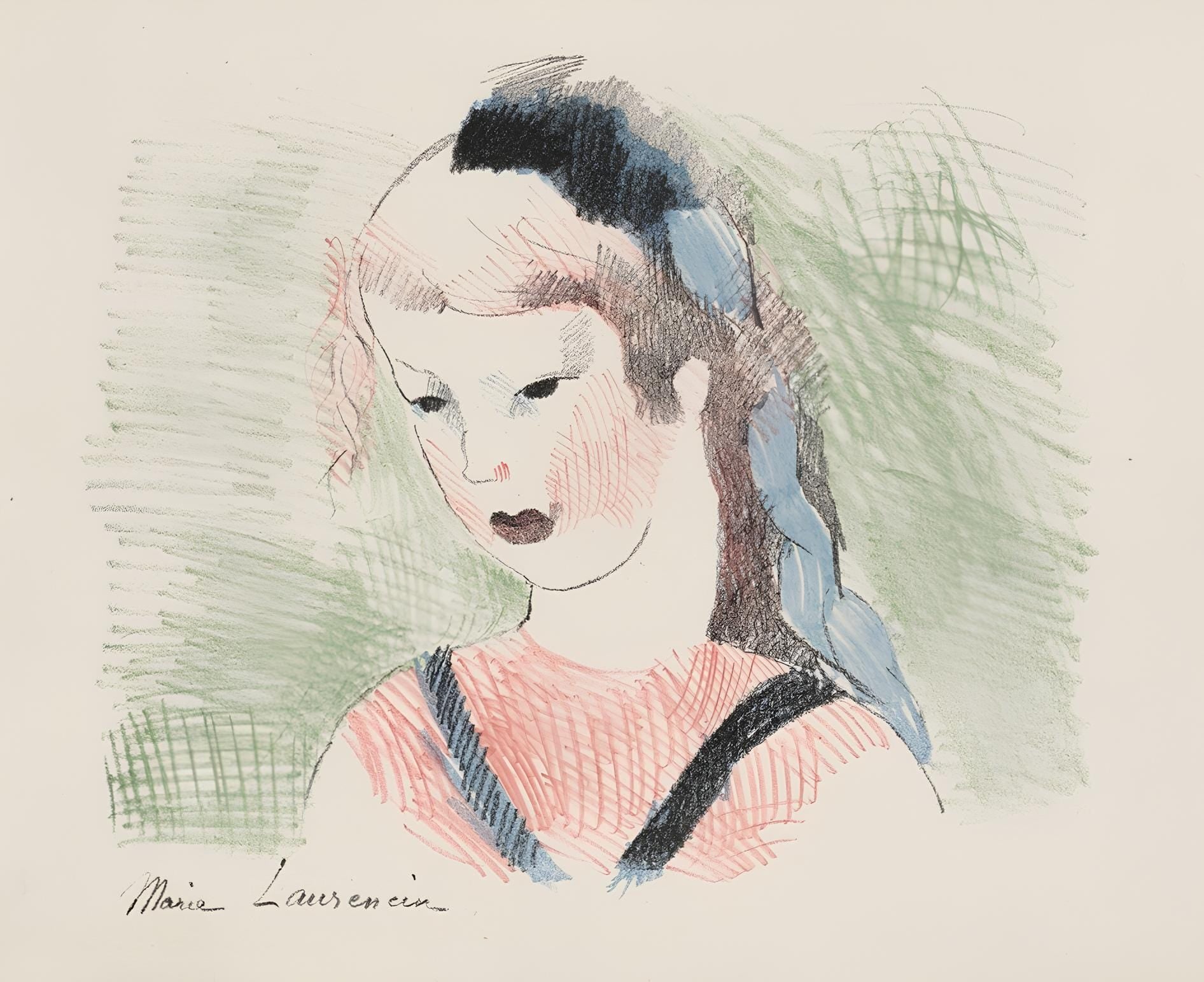Marie Laurencin, Composition, Alice's Adventures in Wonderland, Limited Edition Lithograph