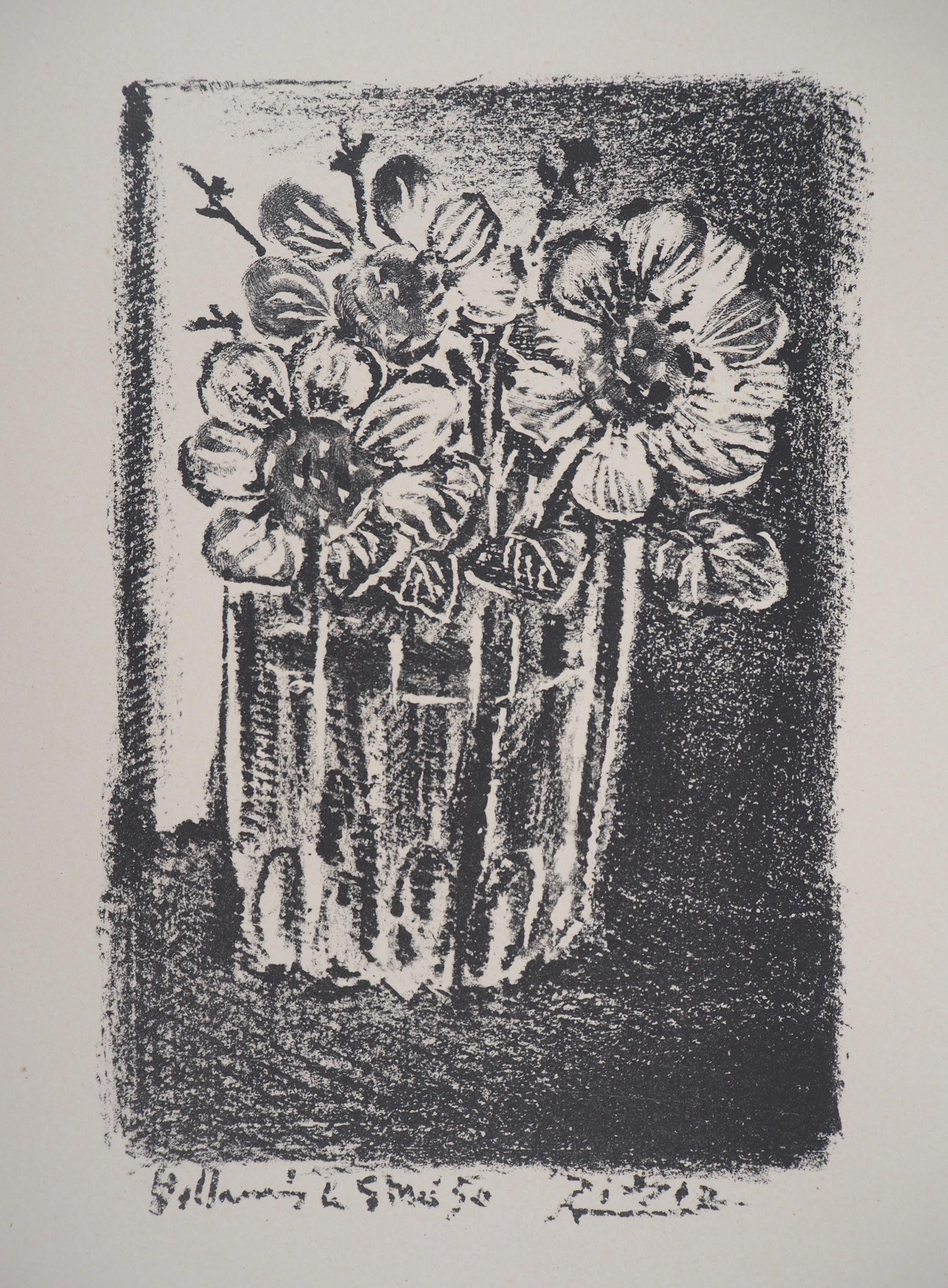 Pablo Picasso, Composition (Cramer 58; Mourlot 189), Une visite a Vallauris, Limited Edition Lithograph