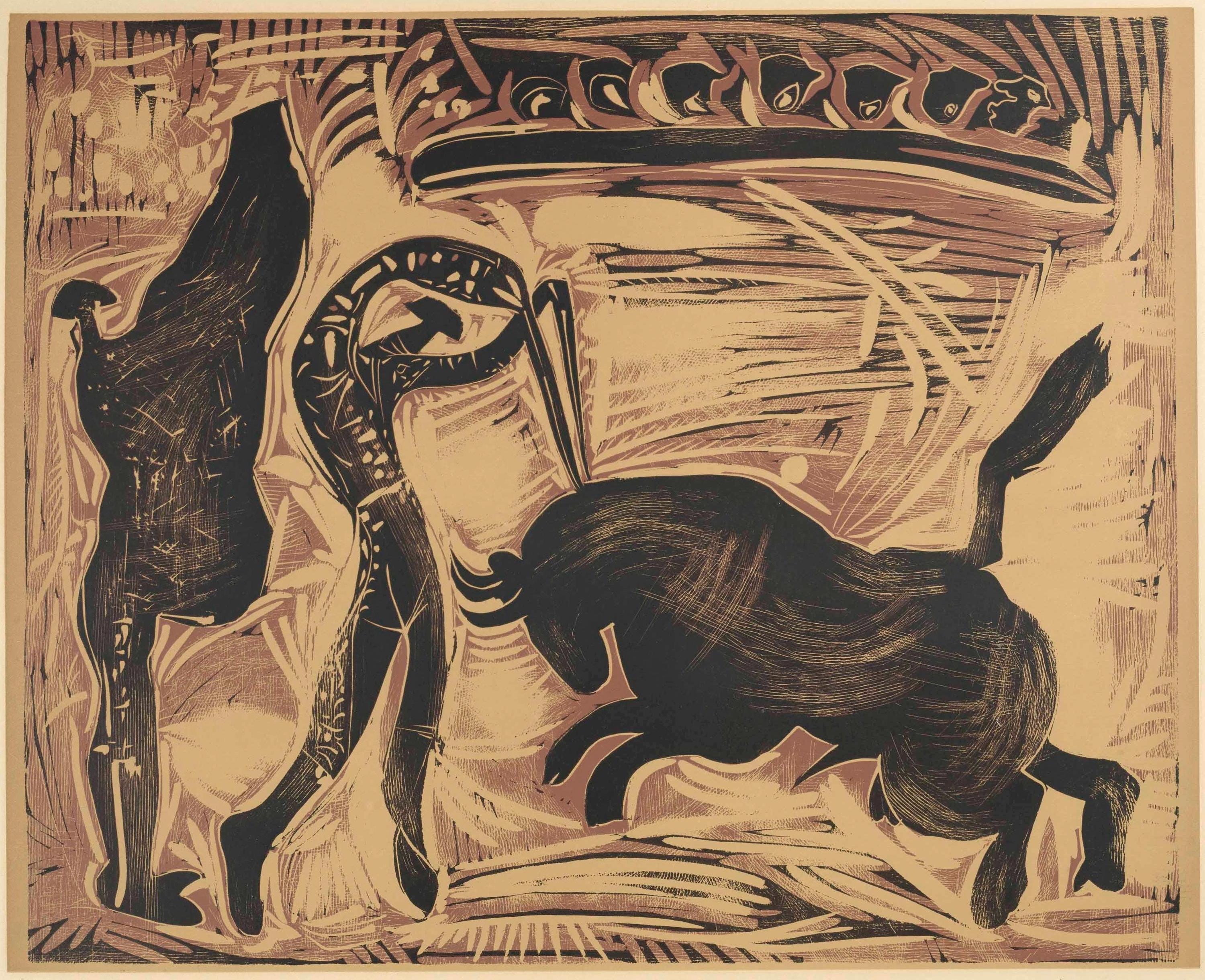 Pablo Picasso, The Banderillero (Orozco 214), Grabados al linóleo, Limited Edition Linocut