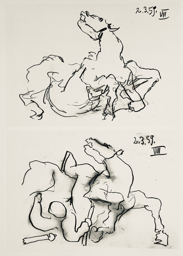 Pablo Picasso, Composition (Bloch 1276; Czwiklitzer 23), Toros y Toreros, Limited Edition Lithograph