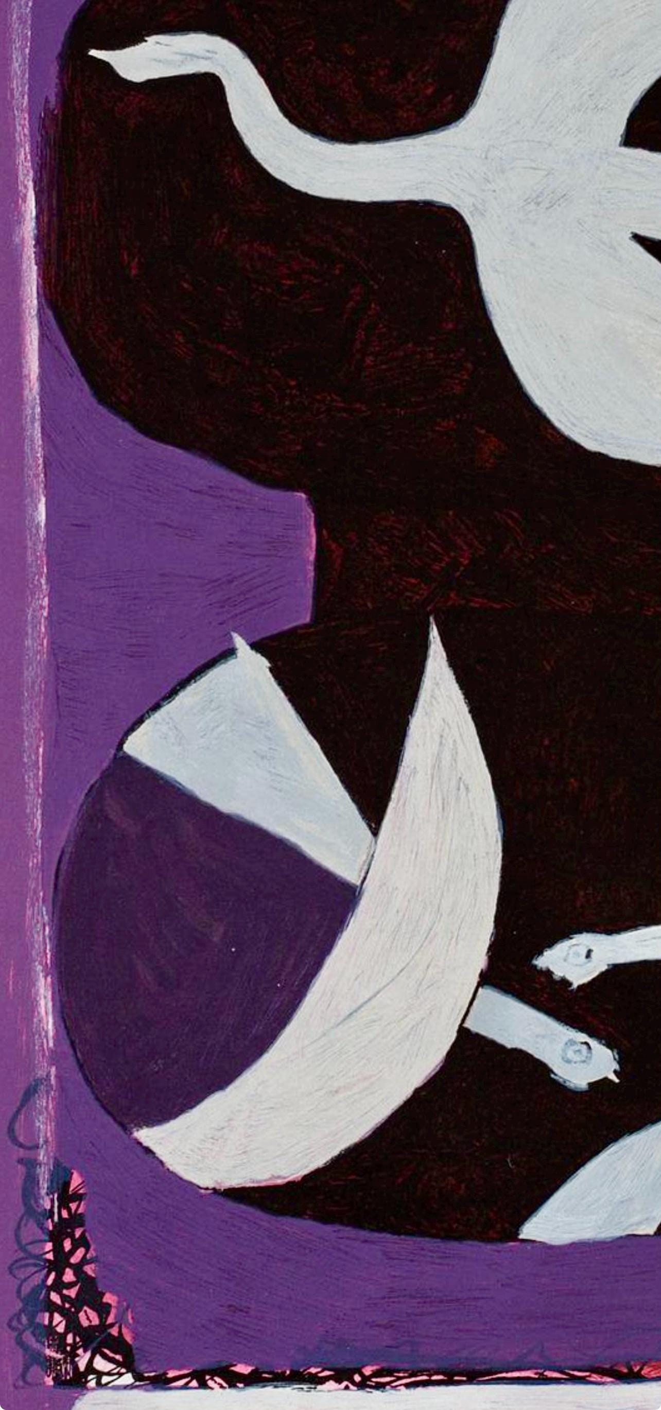 Georges Braque, Trois oiseaux sur fond violet, l’Hommage à Georges Braque, Derrière le miroir, Limited Edition Lithograph