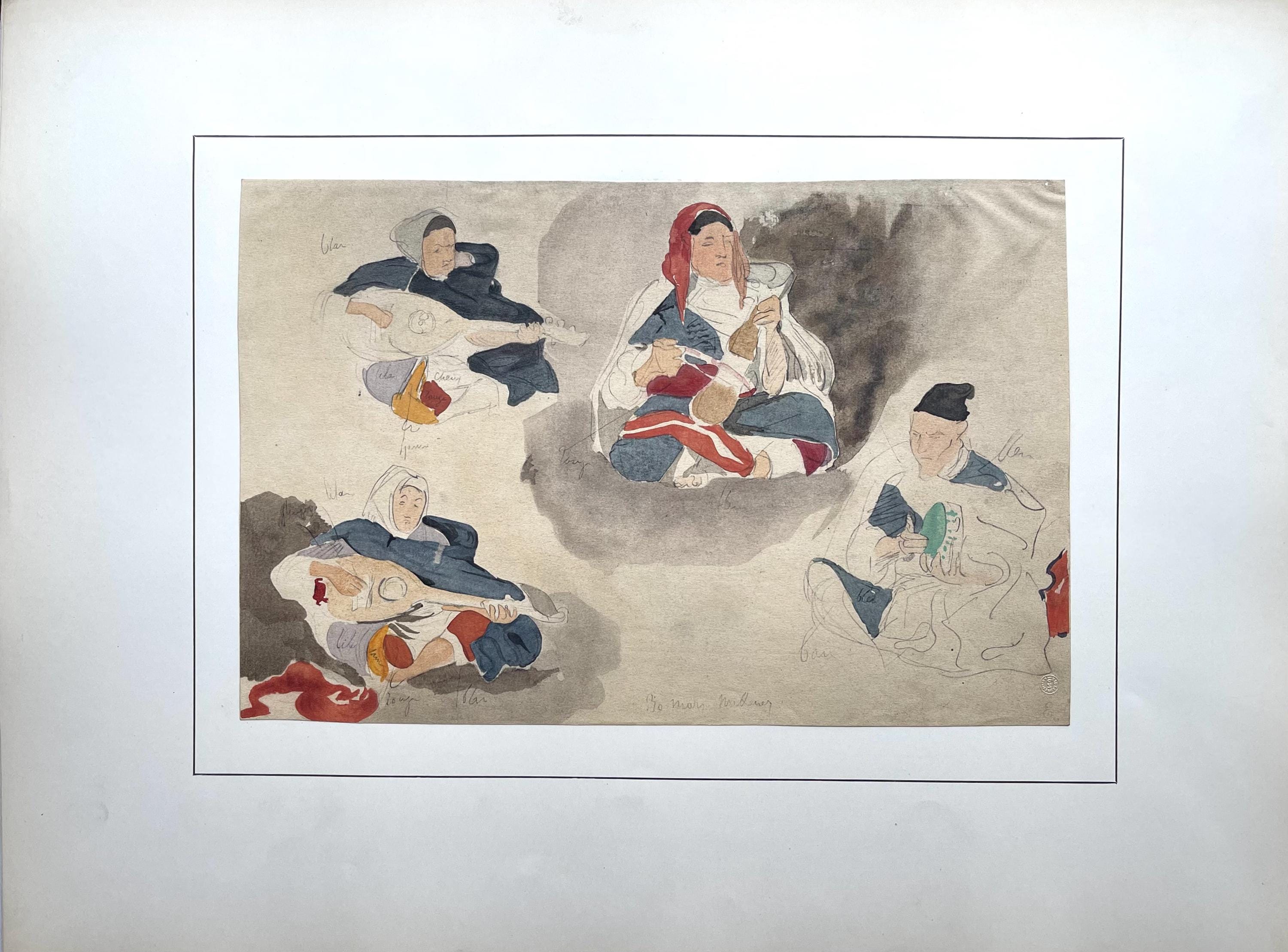 Eugène Delacroix, Composition, Trente et un Dessins et Aquarelles du Maroc, Limited Edition Lithograph
