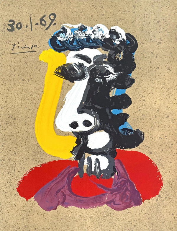 Pablo Picasso, Composition (Orozco 207-261), Vingt-Neuf Portraits Imaginaires, Limited Edition Lithograph