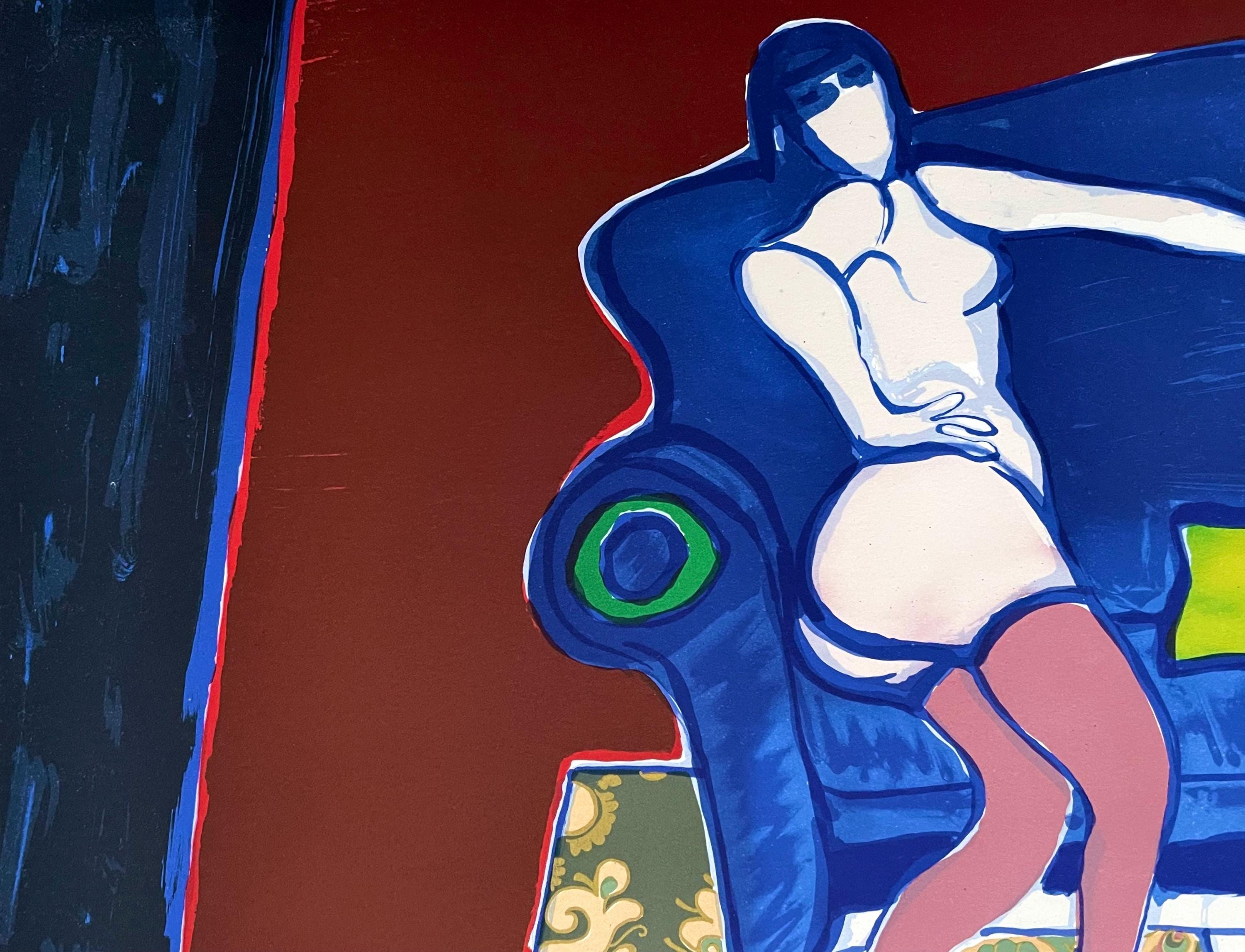 Guillaume Cornelis van Beverloo, Corneille, Le Divan Bleu, Limited Edition Lithograph