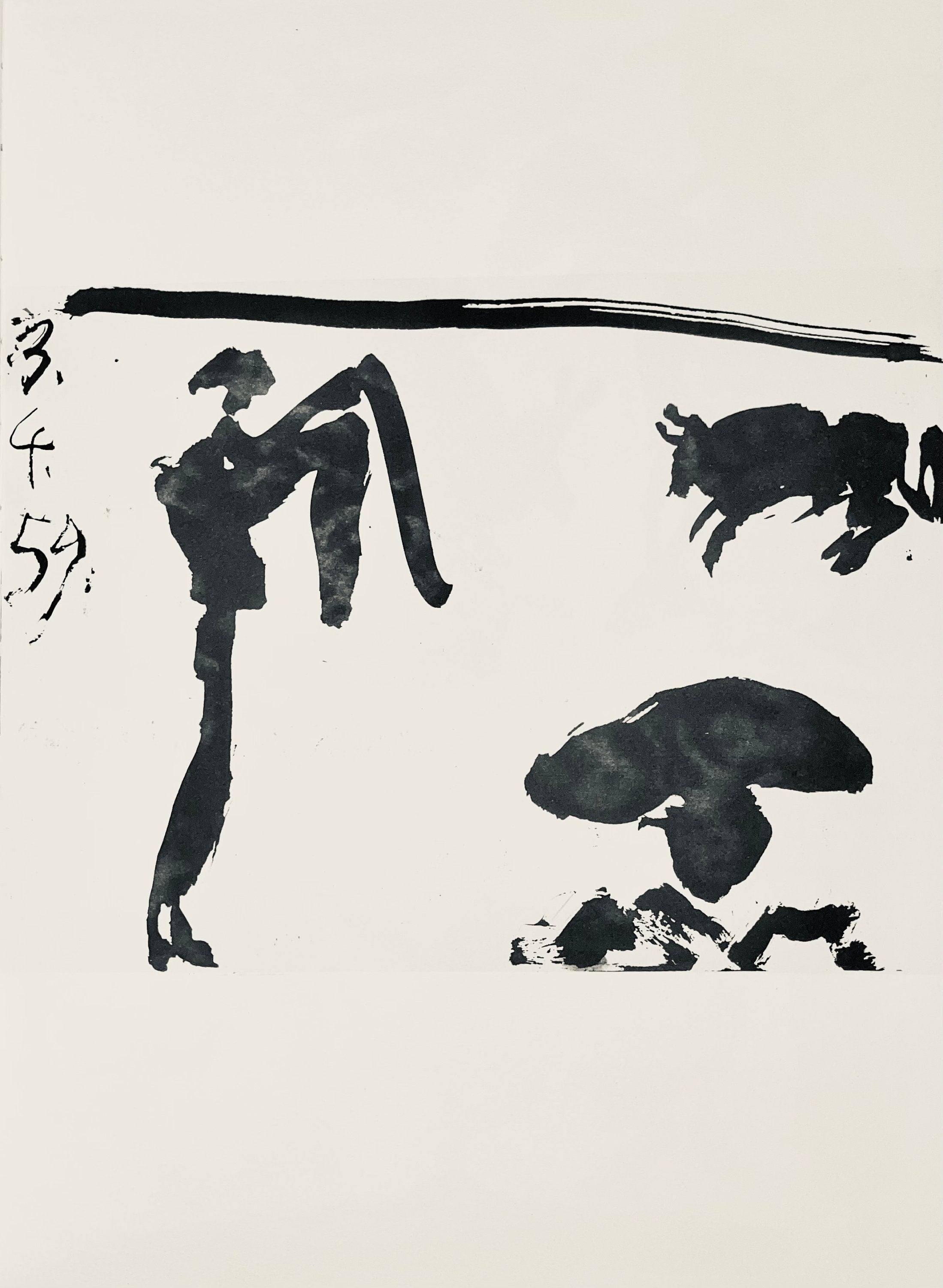 Pablo Picasso, Composition (Bloch 1276; Czwiklitzer 23), Toros y Toreros, Limited Edition Lithograph