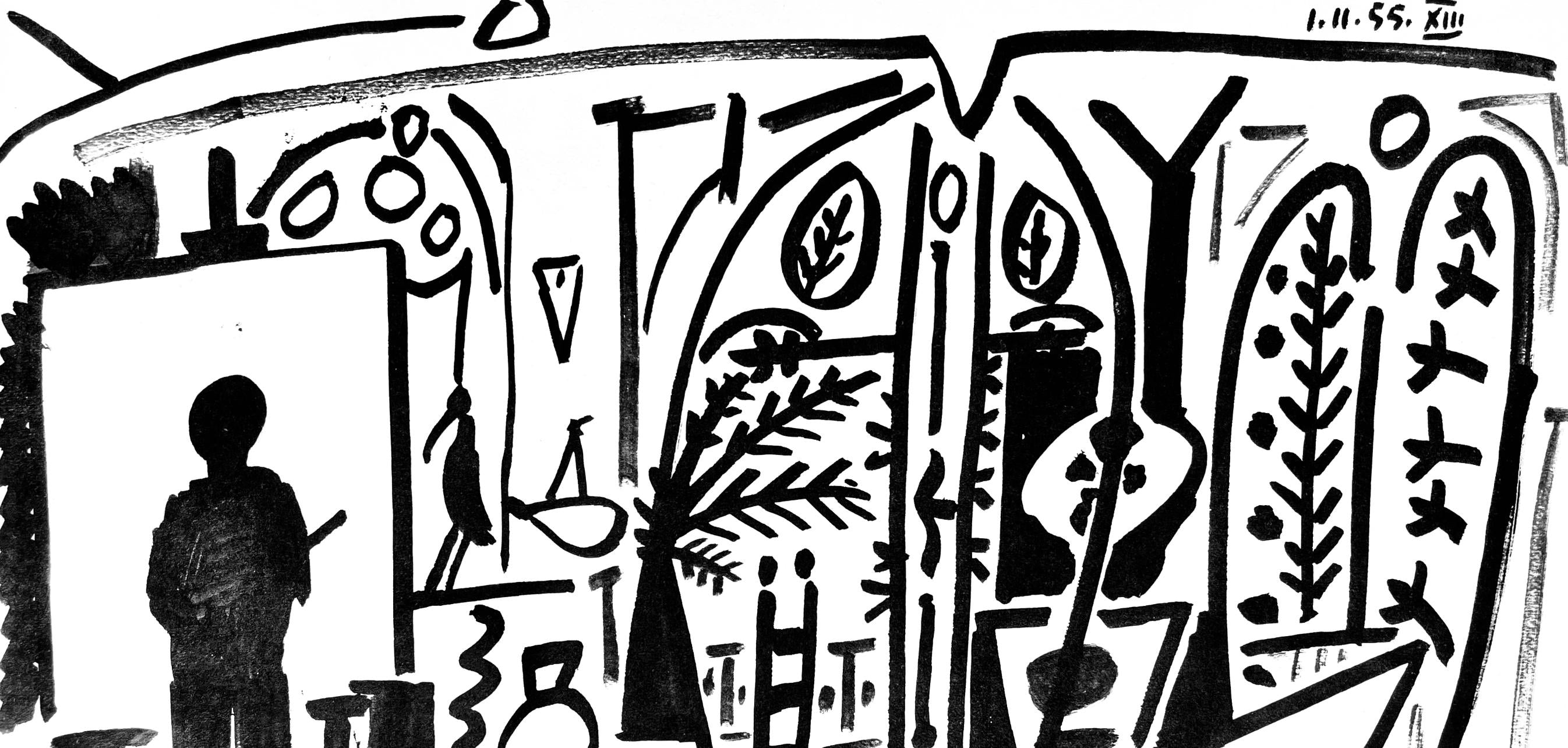 Pablo Picasso, Composition (Cramer 101), Carnet de la Californie, Limited Edition Lithograph