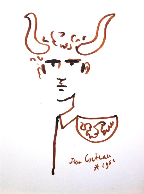 Jean Cocteau, Composition, Taureaux, Limited Edition Lithograph
