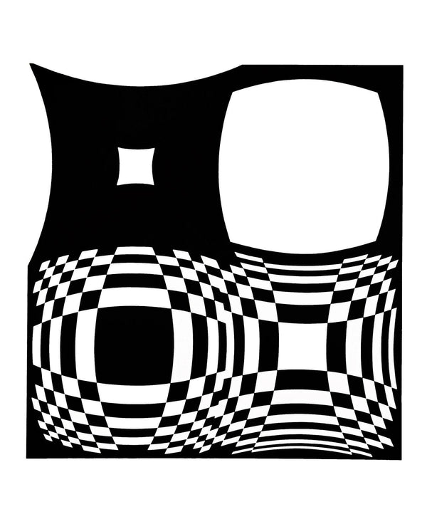 Victor Vasarely, Composition, Croisées, Limited Edition Héliogravure