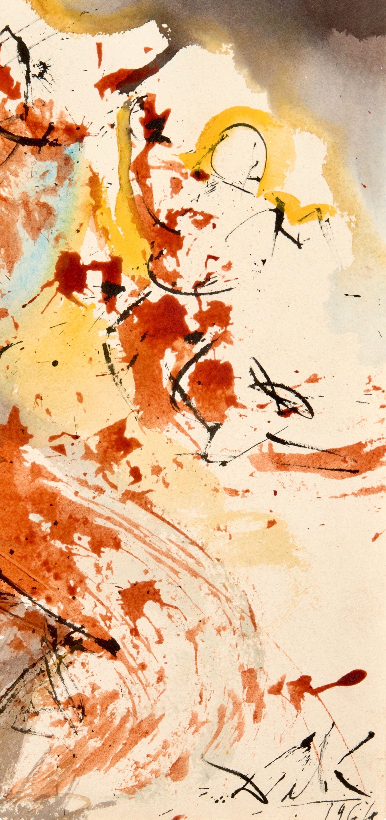 Salvador Dali, Composition (Michler/Löpsinger 1600; Field 69-3), Biblia Sacra, Limited Edition Lithograph