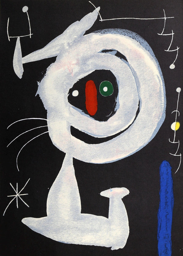 Joan Miró, Composition (Cramer 112; Mourlot 439-442), Derrière le miroir, Limited Edition Lithograph