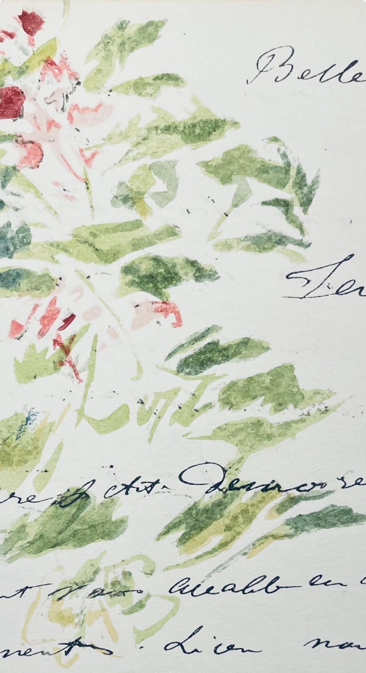 Édouard Manet, Composition, Édouard Manet, Letters with Aquarelles, Limited Edition Lithograph
