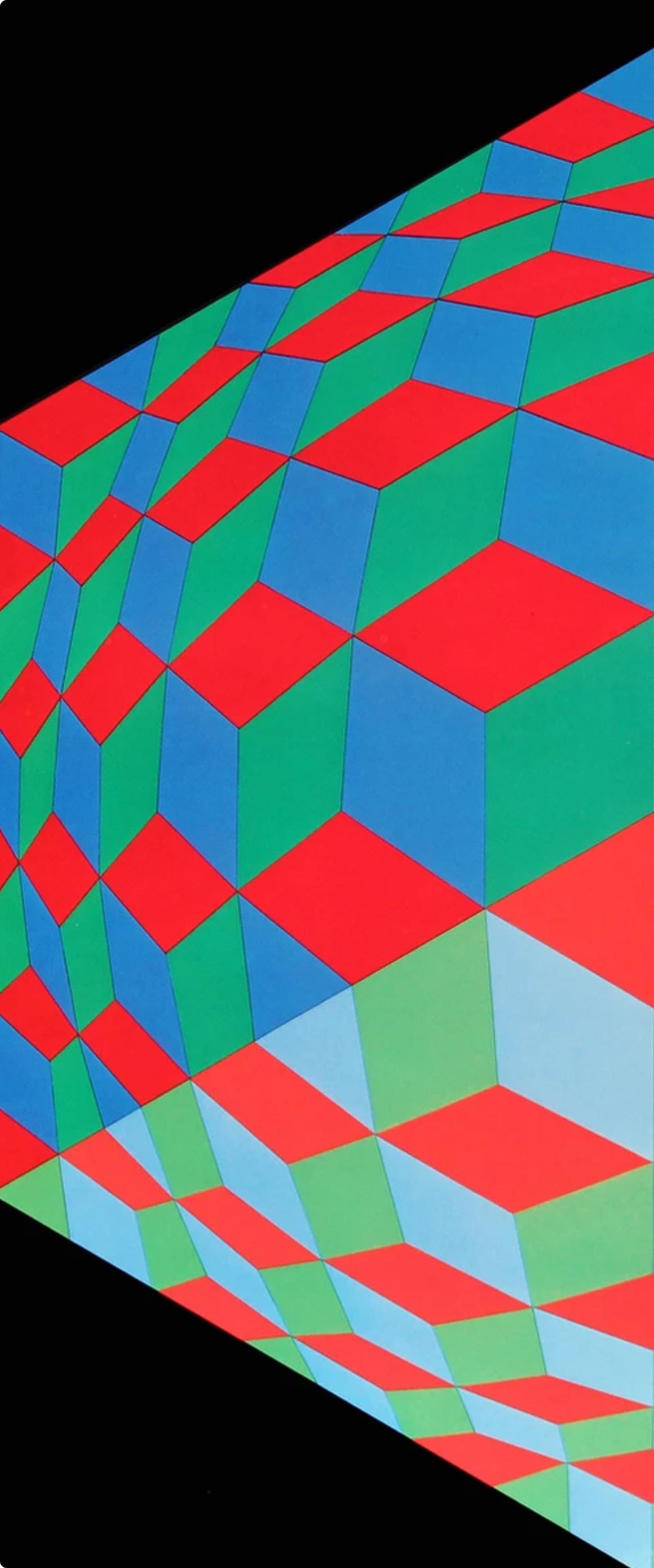 Victor Vasarely, Composition, Progressions II, Limited Edition Héliogravure