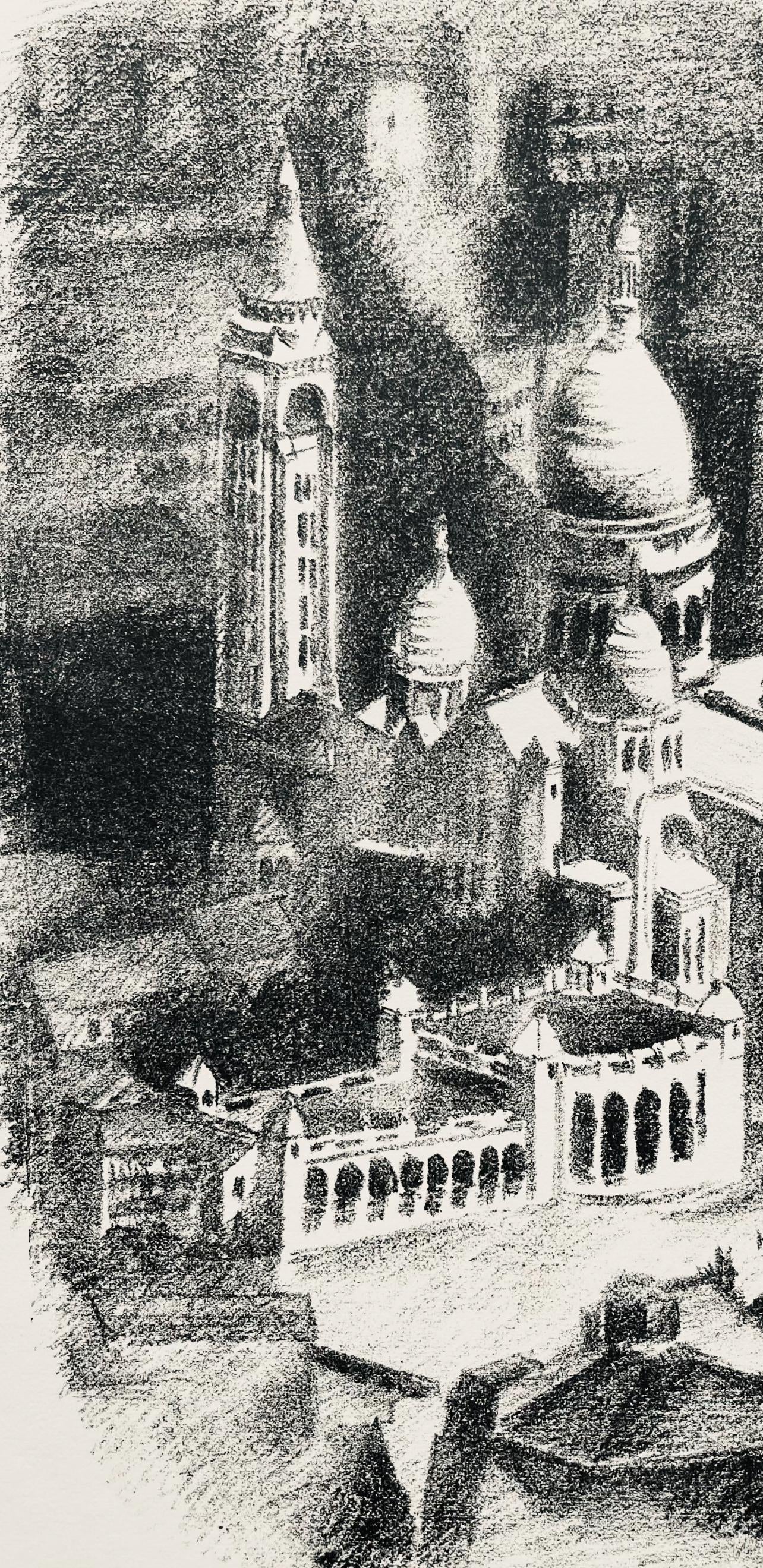 Robert Delaunay, Le Sacré-Cœur (Habasque 720-728), Allo! Paris!, Limited Edition Lithograph