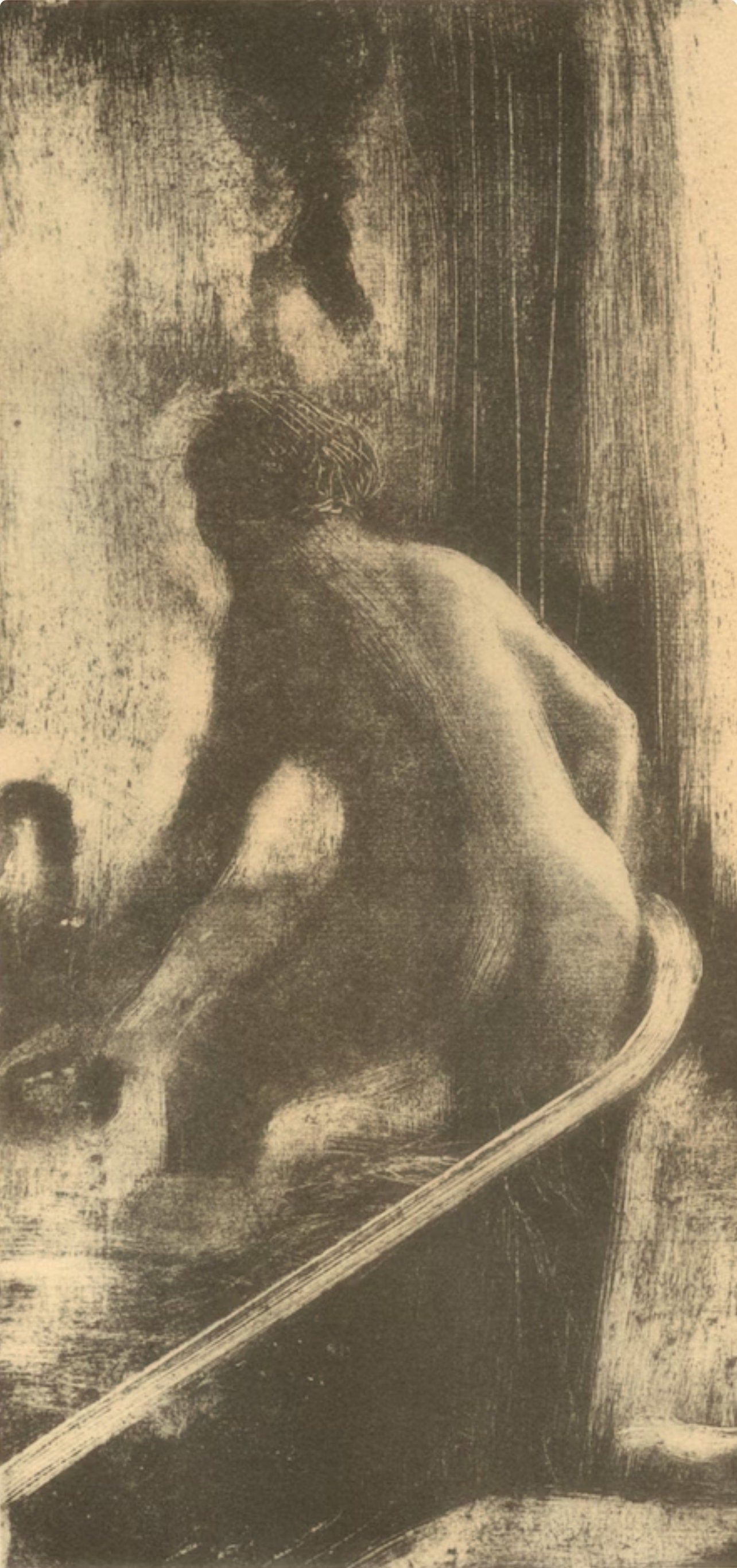 Edgar Degas, Femme dans la Baignoire, E. Degas Monotypes, Limited Edition Monotype