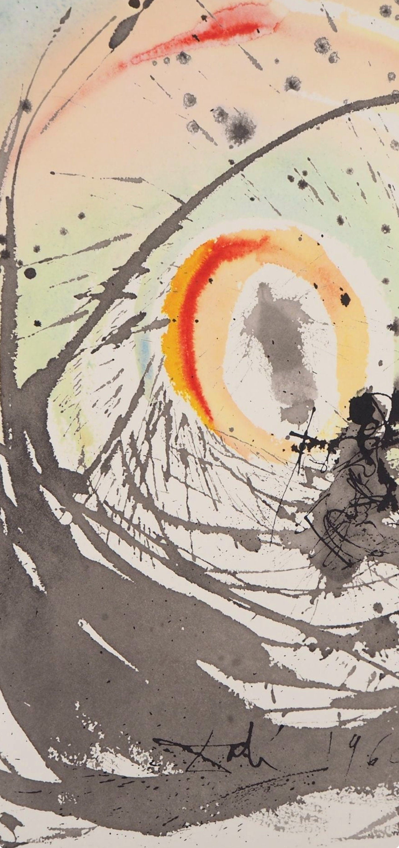 Salvador Dali, Composition (Michler/Löpsinger 1600; Field 69-3), Biblia Sacra, Limited Edition Lithograph