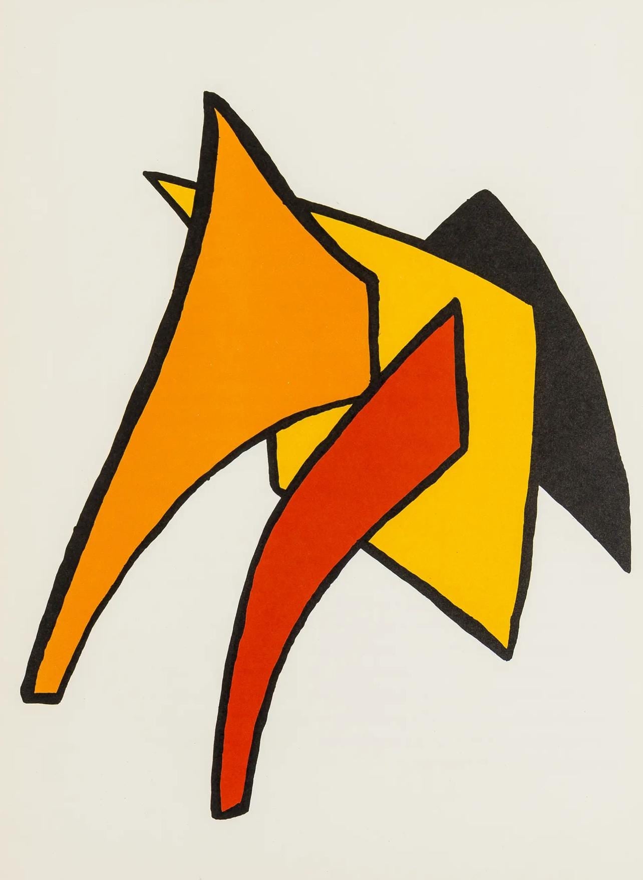 Alexander Calder, Composition, Derrière le miroir, Limited Edition Lithograph
