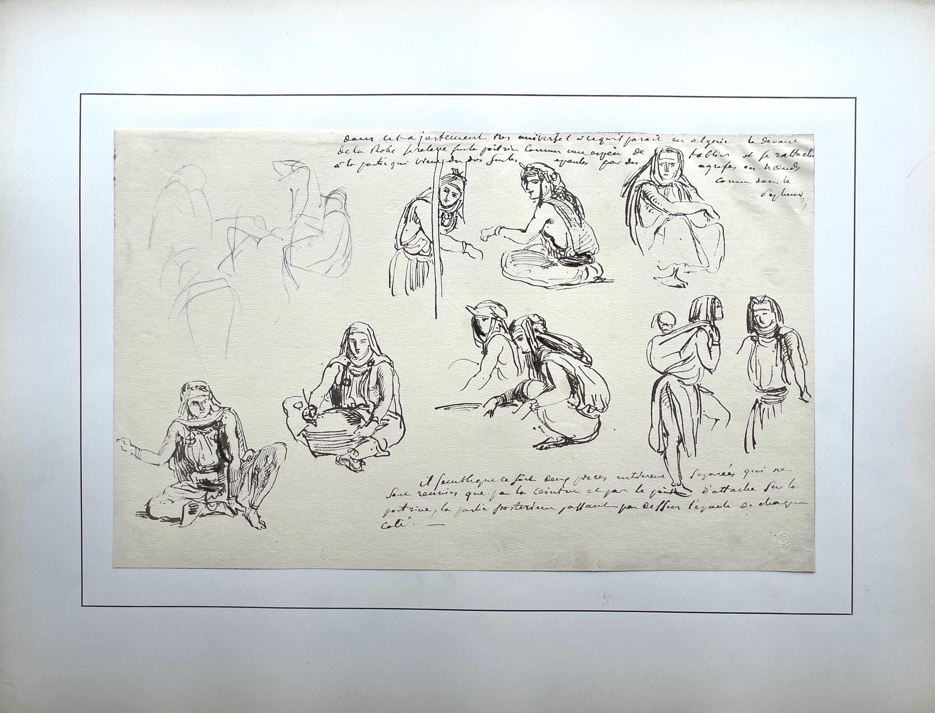Eugène Delacroix, Composition, Trente et un Dessins et Aquarelles du Maroc, Limited Edition Lithograph